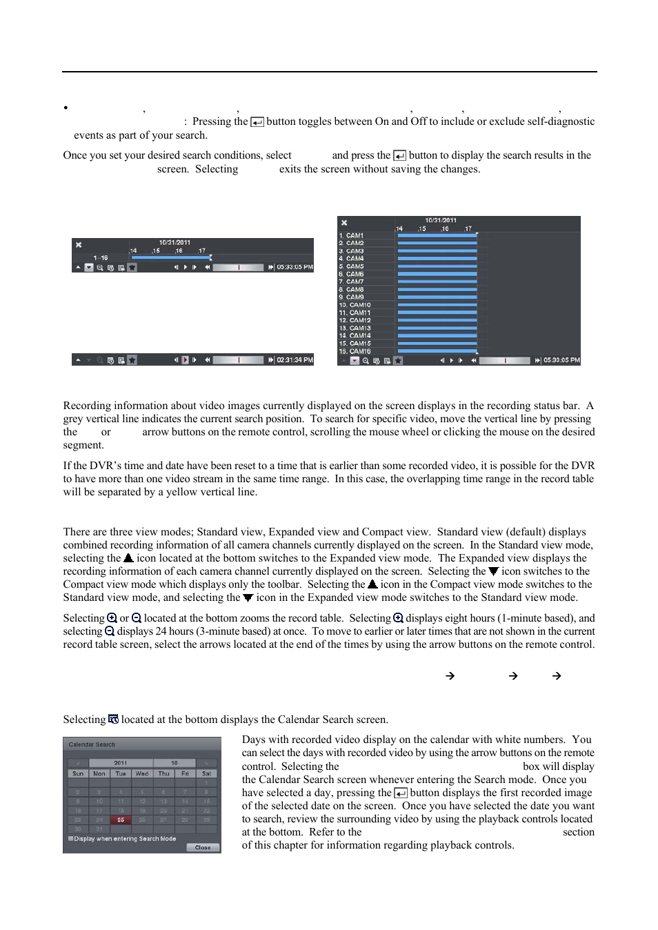 Record table search | Revo R16DVR4 User Manual | Page 43 / 56