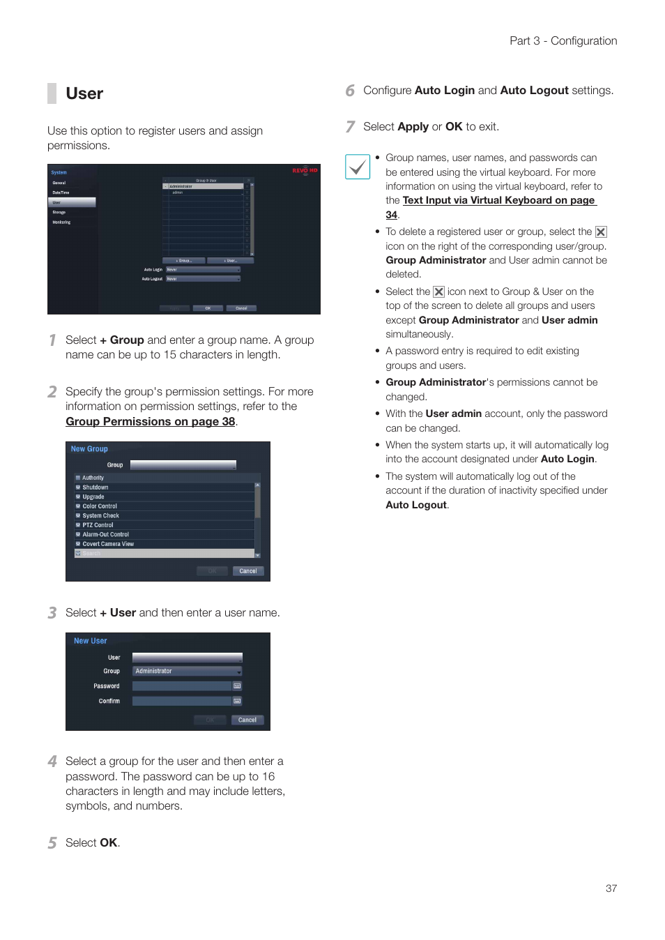 User | Revo NVR User Manual | Page 37 / 82