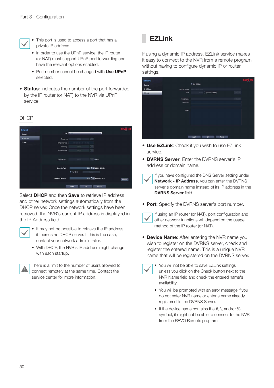 Ezlink | Revo NVR User Manual | Page 50 / 82