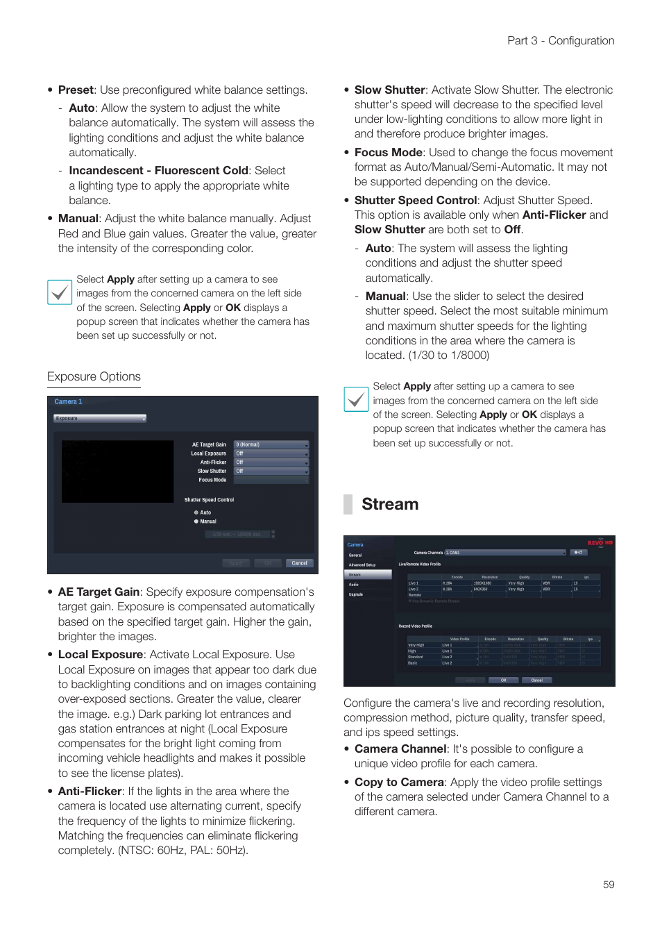 Stream | Revo NVR User Manual | Page 59 / 82