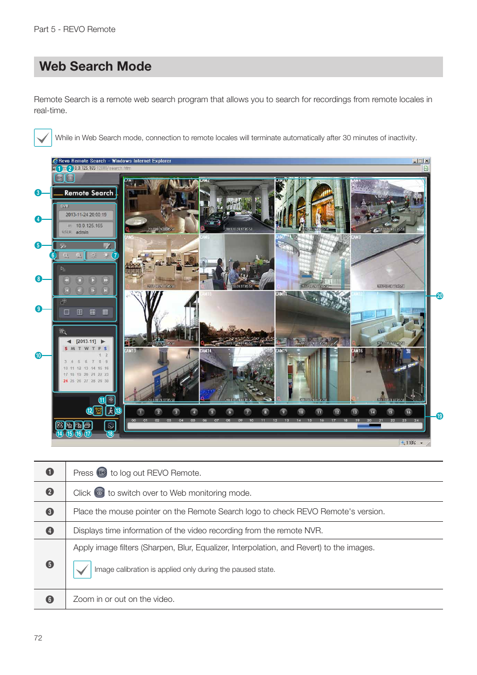 Web search mode | Revo NVR User Manual | Page 72 / 82