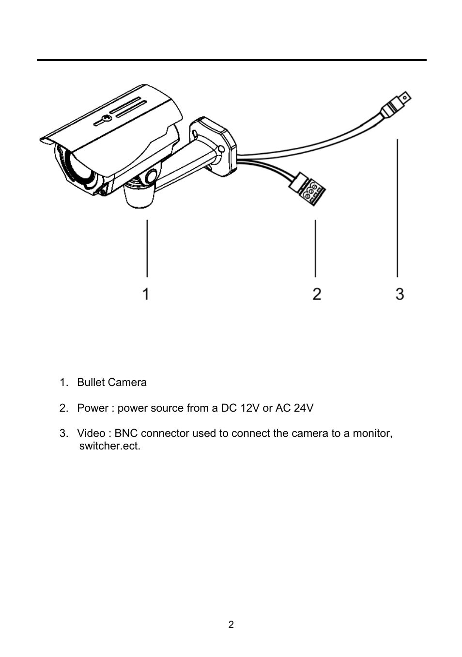 Camera connection | Revo RECBH0550-1 User Manual | Page 8 / 22