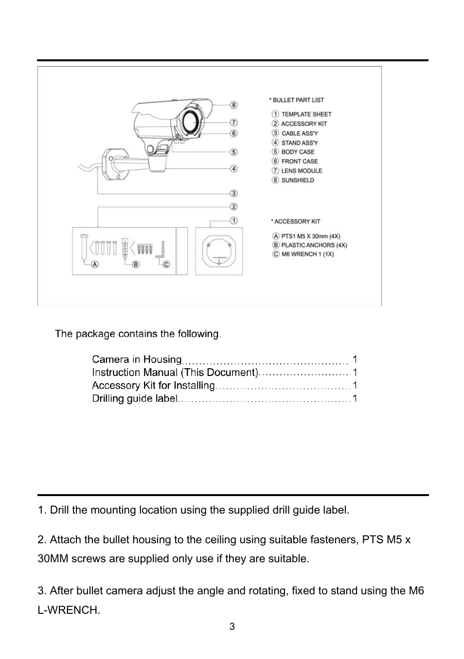 Contents of package, Quick install | Revo RECBH0550-1 User Manual | Page 9 / 22