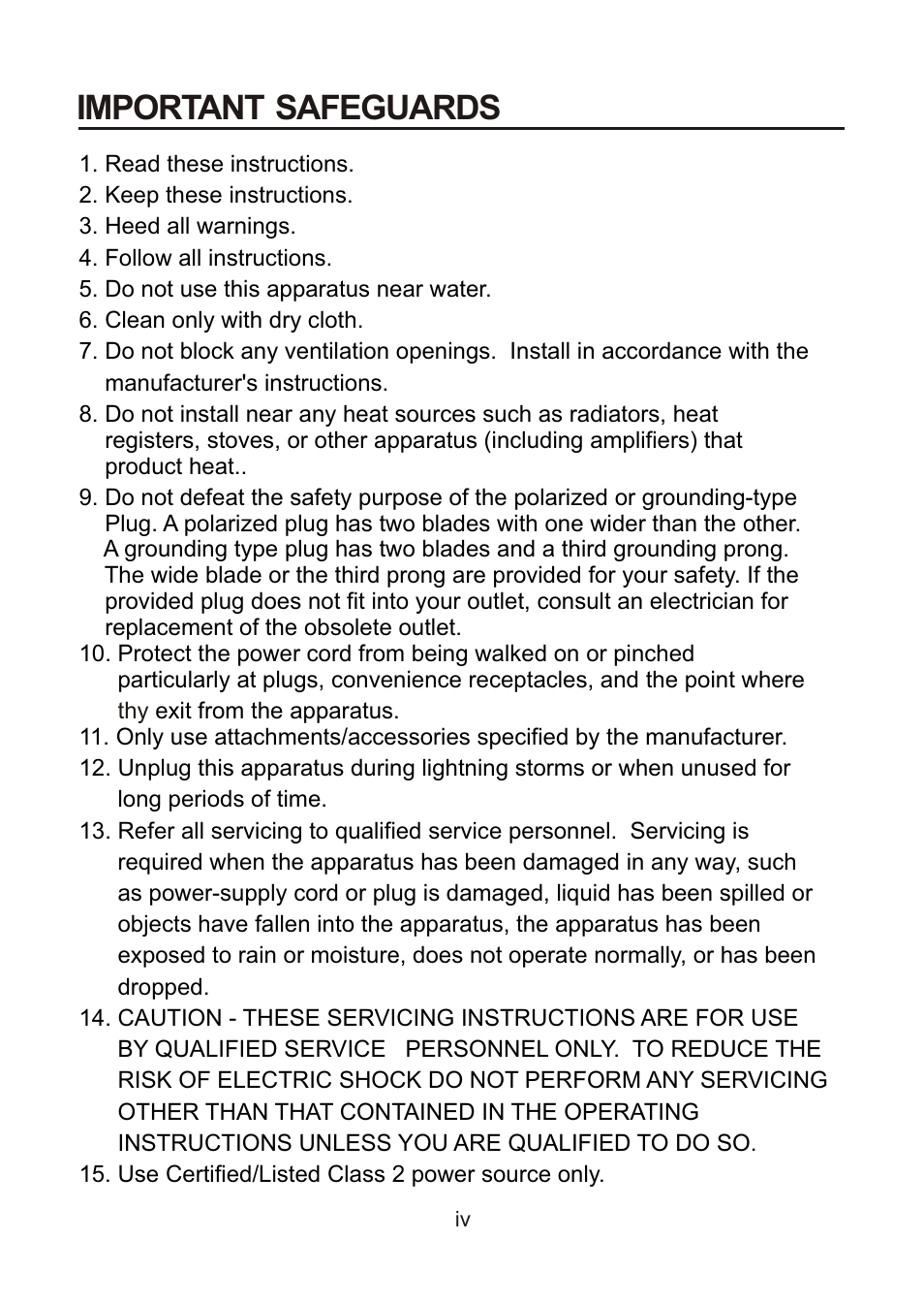 Important safeguards | Revo RECDH2812-1 User Manual | Page 4 / 16
