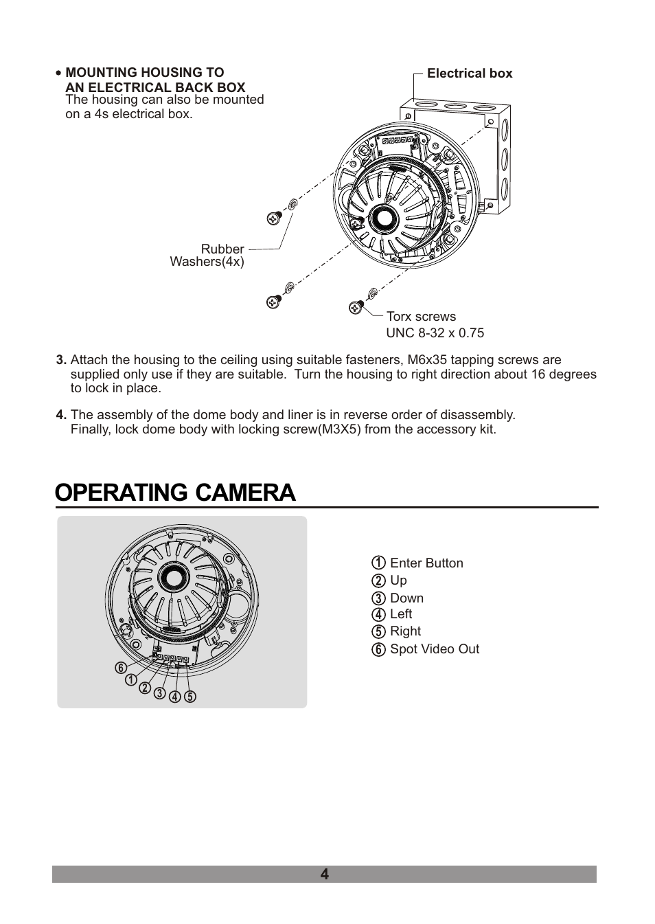 Operating camera | Revo RECDH2812-1 User Manual | Page 8 / 16