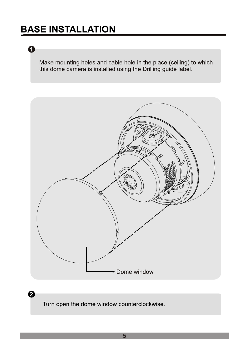 쪽 12, Base installation | Revo RECDH36-1 User Manual | Page 11 / 16