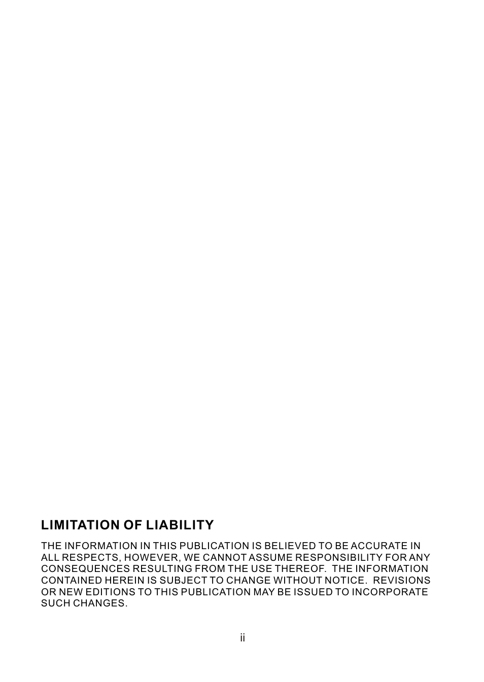Limitation of liability | Revo RECDH36-1 User Manual | Page 2 / 16
