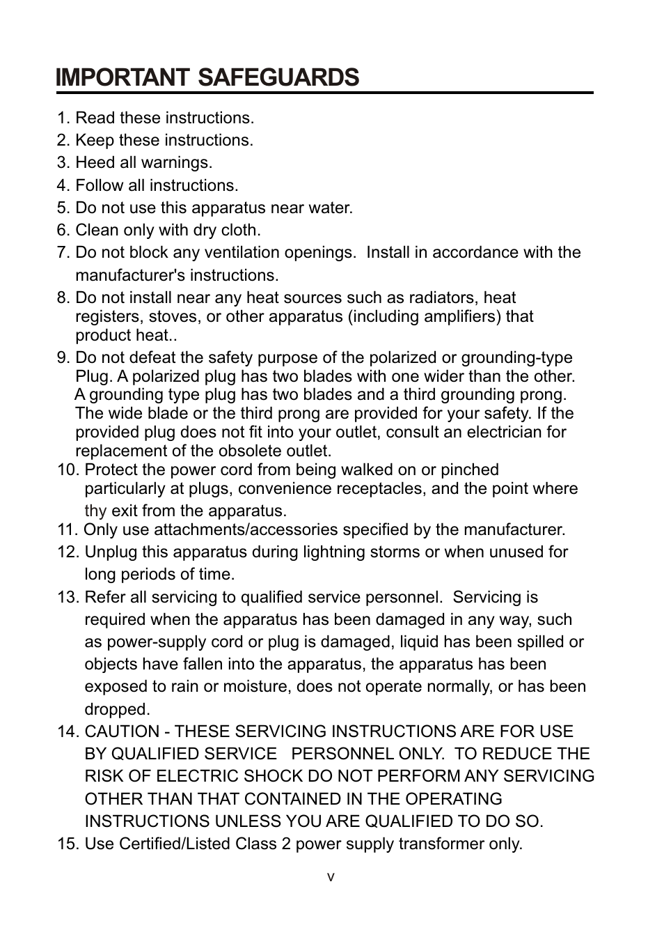 Important safeguards | Revo RECDH36-1 User Manual | Page 5 / 16