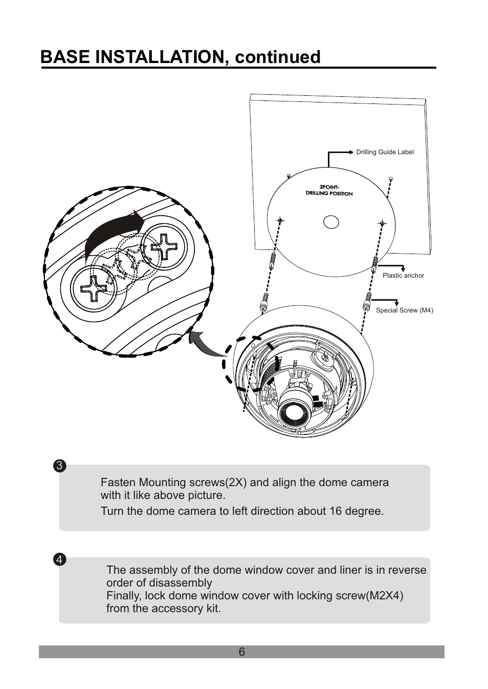 쪽 12, Base installation, continued | Revo RECDH409-1 User Manual | Page 11 / 16