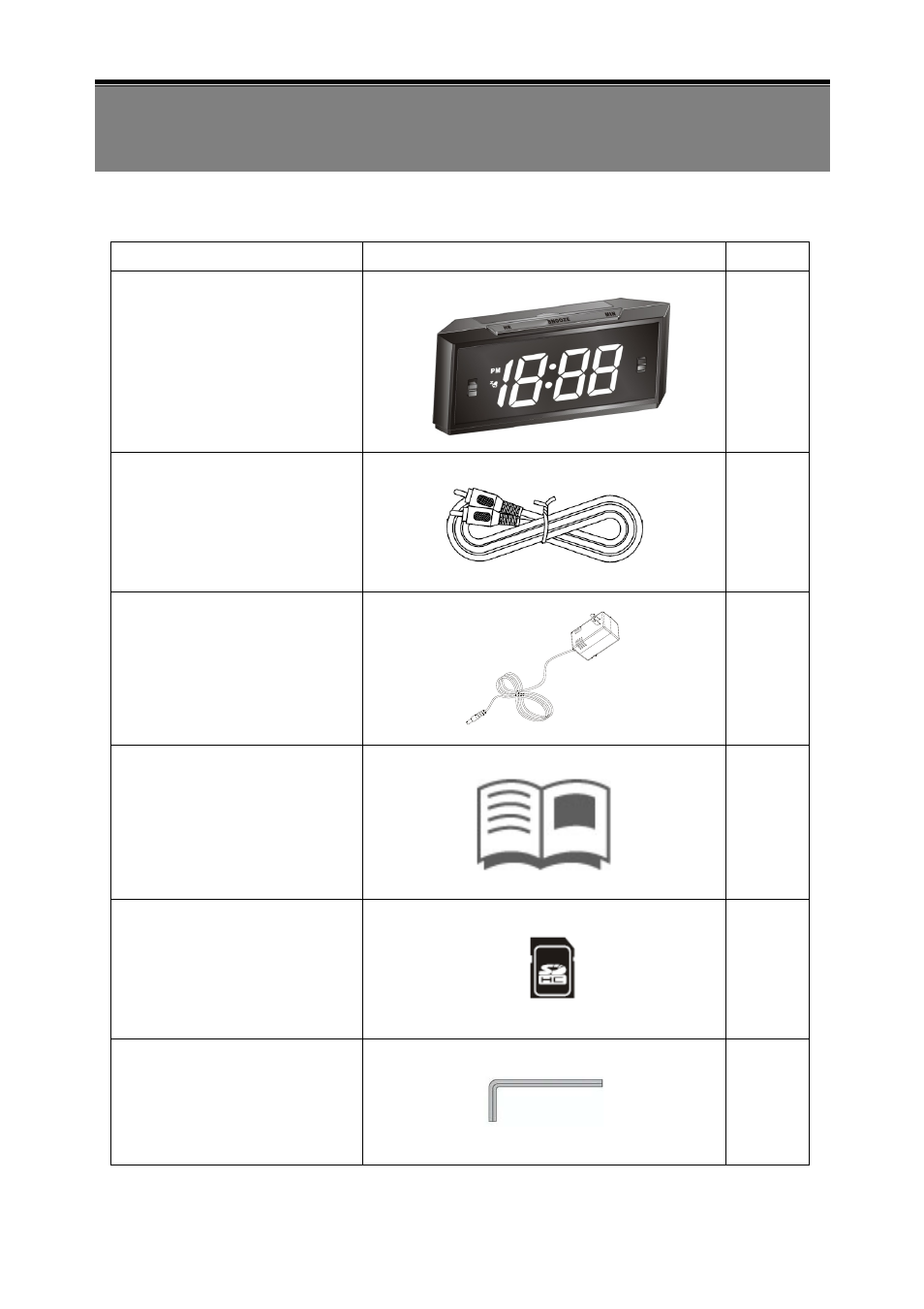 Package content | Revo RECLKSD-1 User Manual | Page 5 / 23
