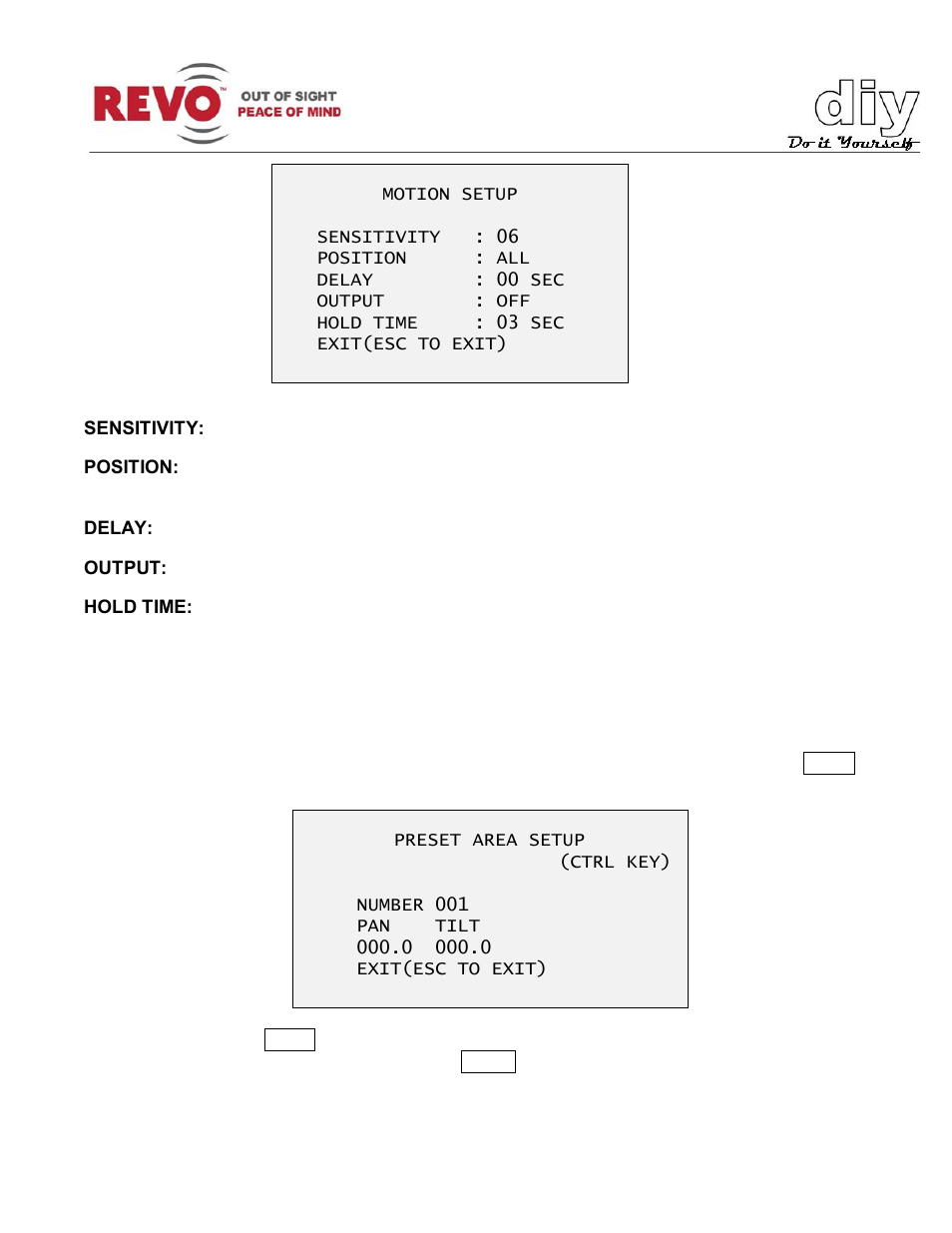 Revo RELPTZ22-3 Advanced Features User Manual | Page 14 / 29