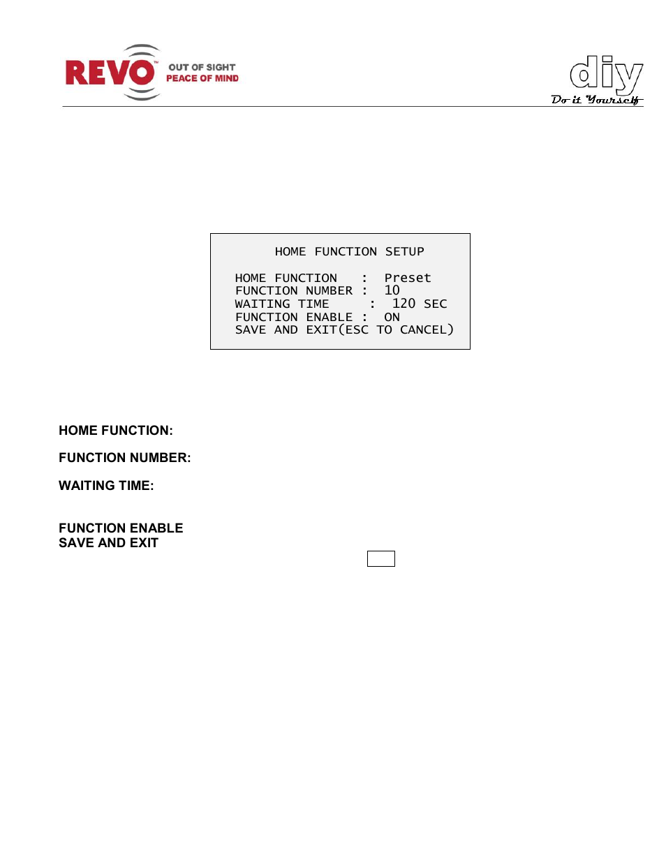 Revo RELPTZ22-3 Advanced Features User Manual | Page 9 / 29