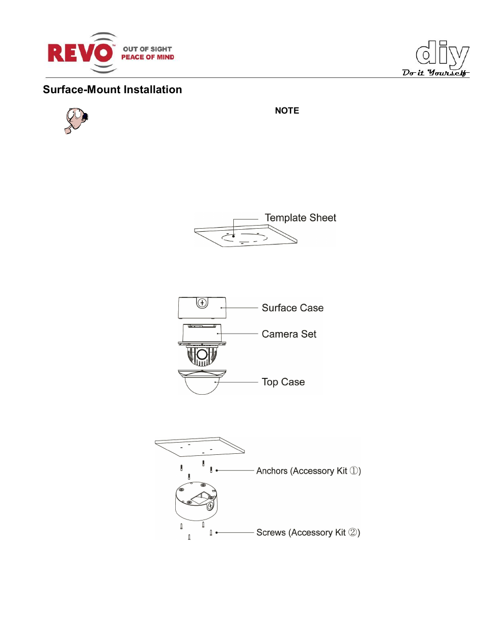 Surface-mount installation | Revo RELPTZ22-3 User Manual User Manual | Page 17 / 44