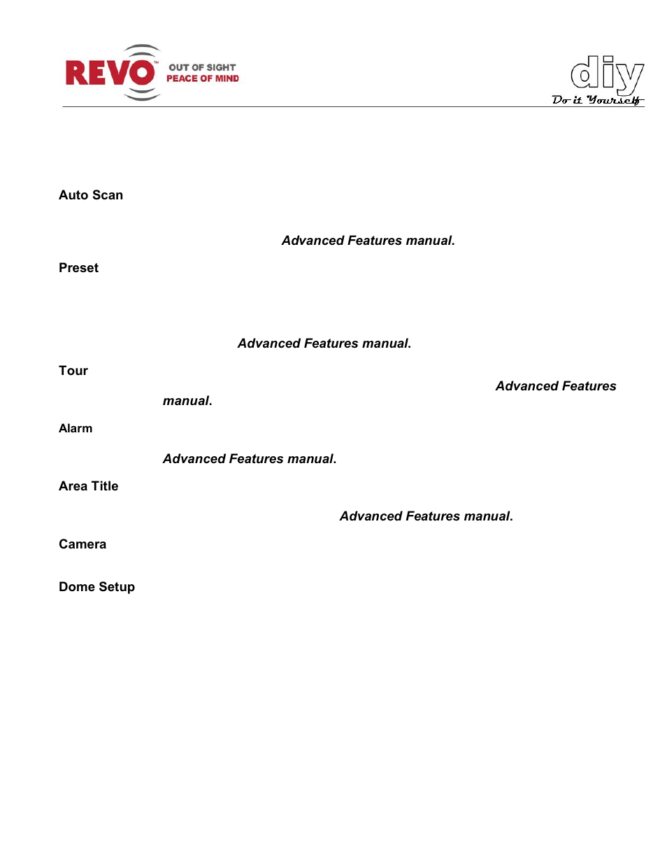 Revo RELPTZ22-3 User Manual User Manual | Page 25 / 44