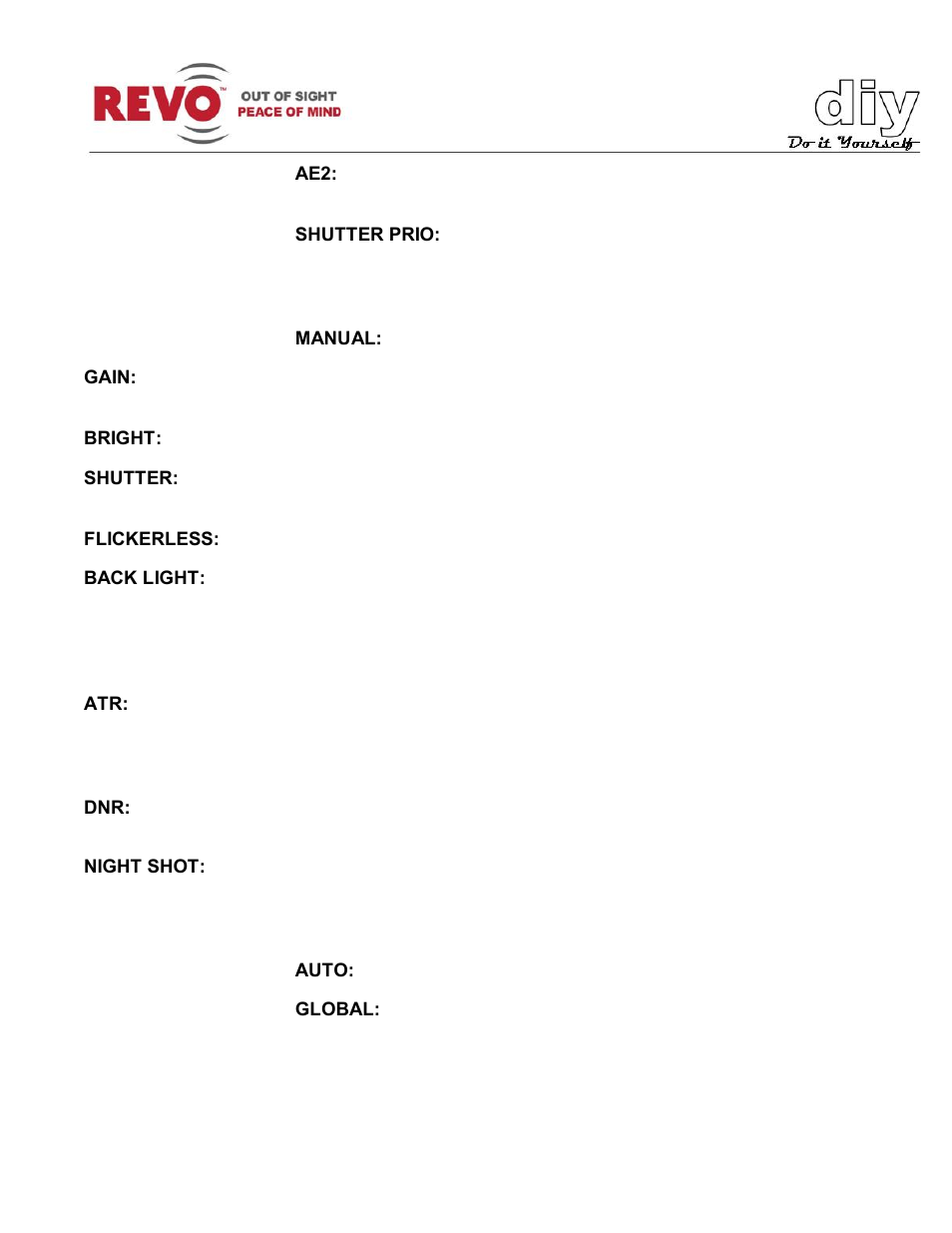 Revo RELPTZ22-3 User Manual User Manual | Page 29 / 44