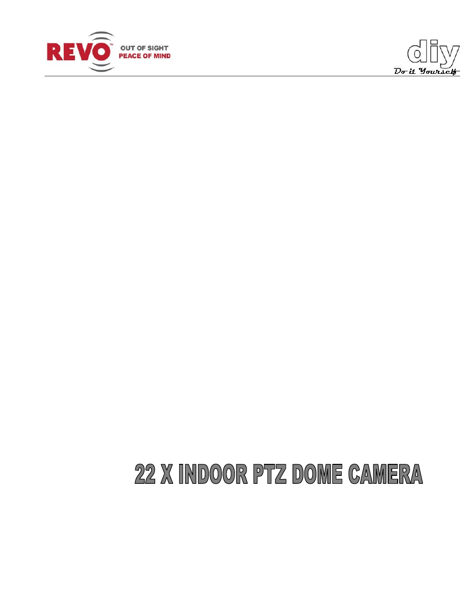 Revo RELPTZ22-3 User Manual User Manual | Page 3 / 44