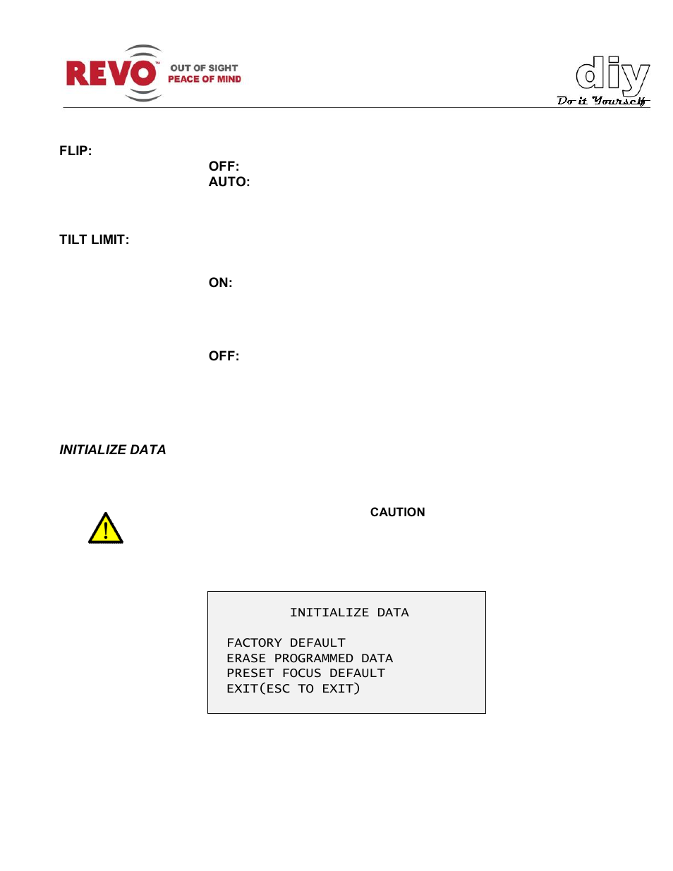 Revo RELPTZ22-3 User Manual User Manual | Page 33 / 44