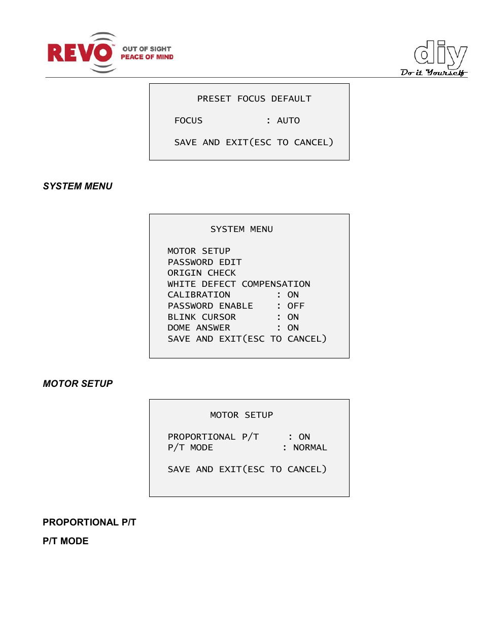 Revo RELPTZ22-3 User Manual User Manual | Page 35 / 44