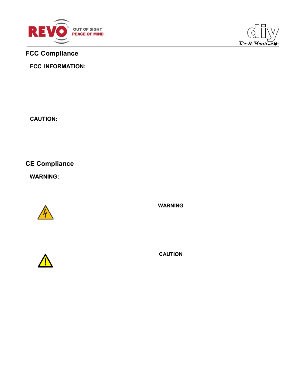 Fcc compliance, Ce compliance | Revo RELPTZ22-3 User Manual User Manual | Page 4 / 44