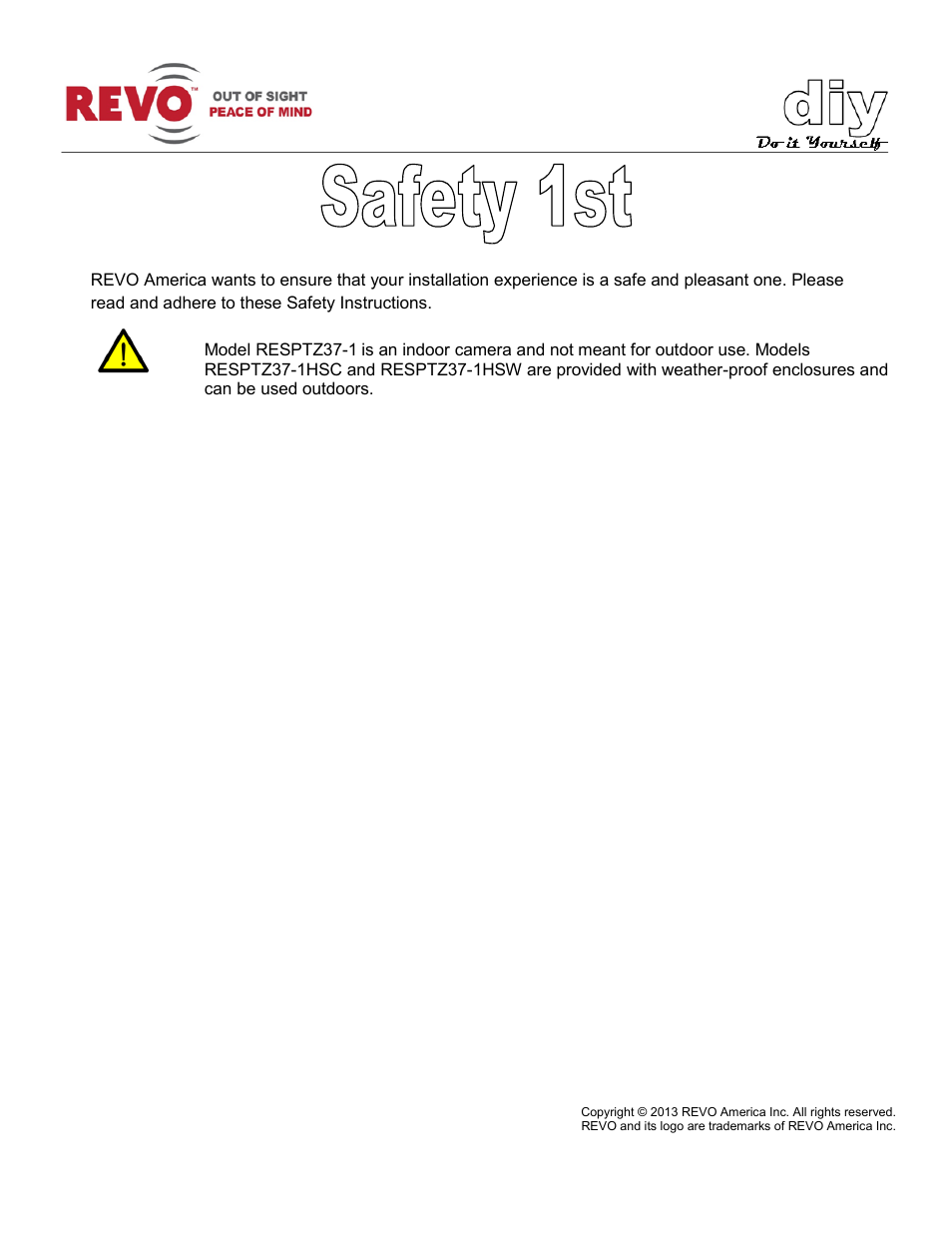 Revo RESPTZ37-1/HSC/HSW Advanced Features User Manual | Page 2 / 30