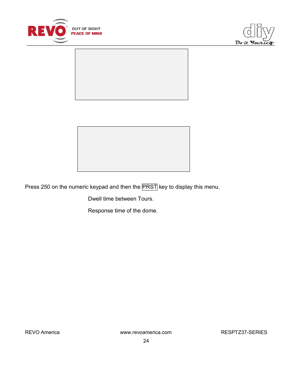 Factory setup | Revo RESPTZ37-1/HSC/HSW Advanced Features User Manual | Page 26 / 30