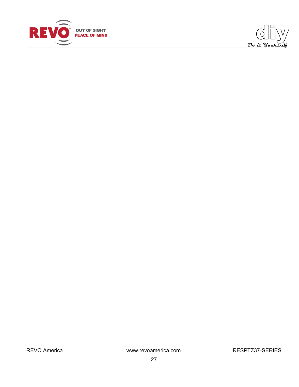 Revo RESPTZ37-1/HSC/HSW Advanced Features User Manual | Page 29 / 30