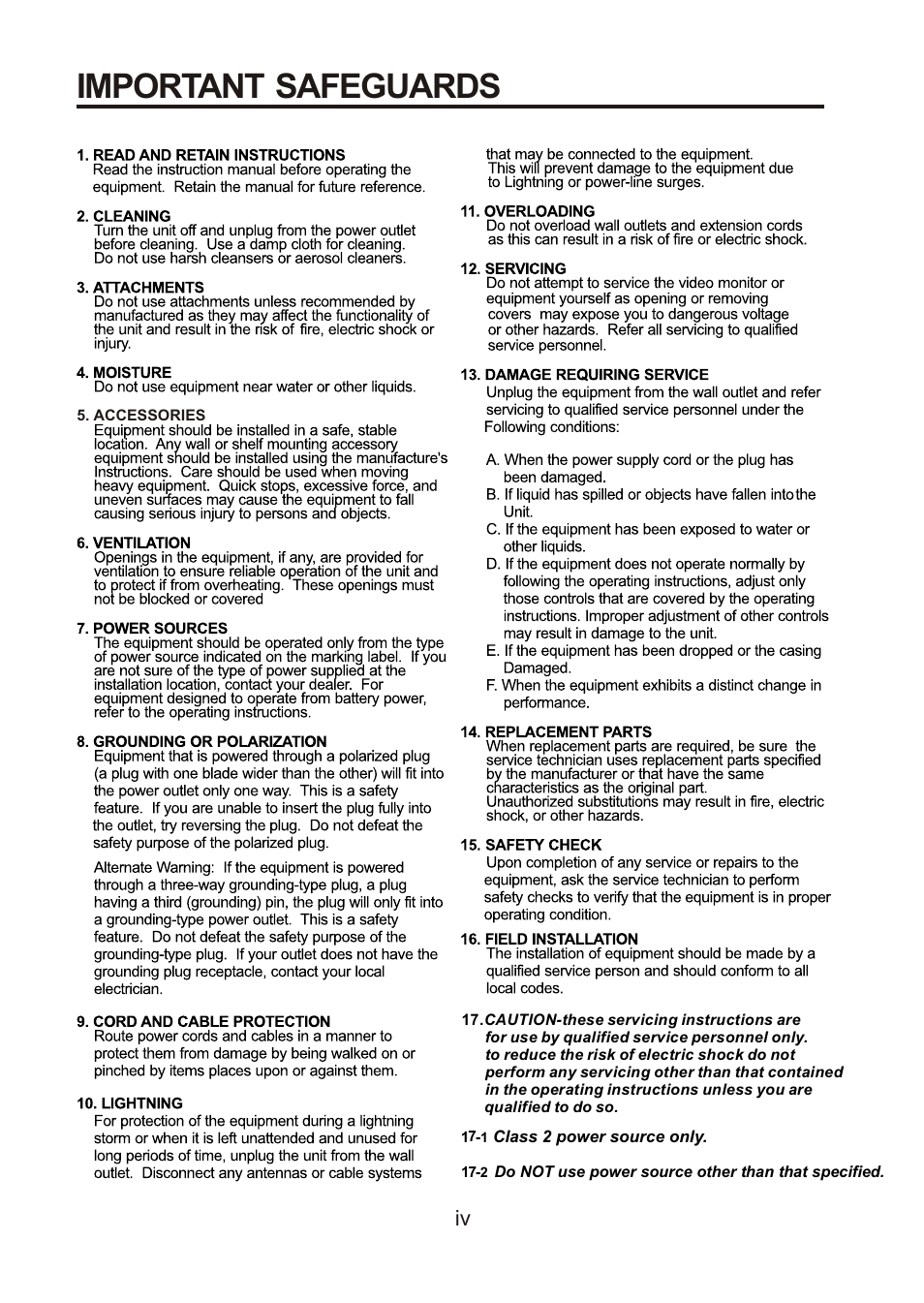 Important safeguards | Revo REVDN600-1 User Manual | Page 4 / 16