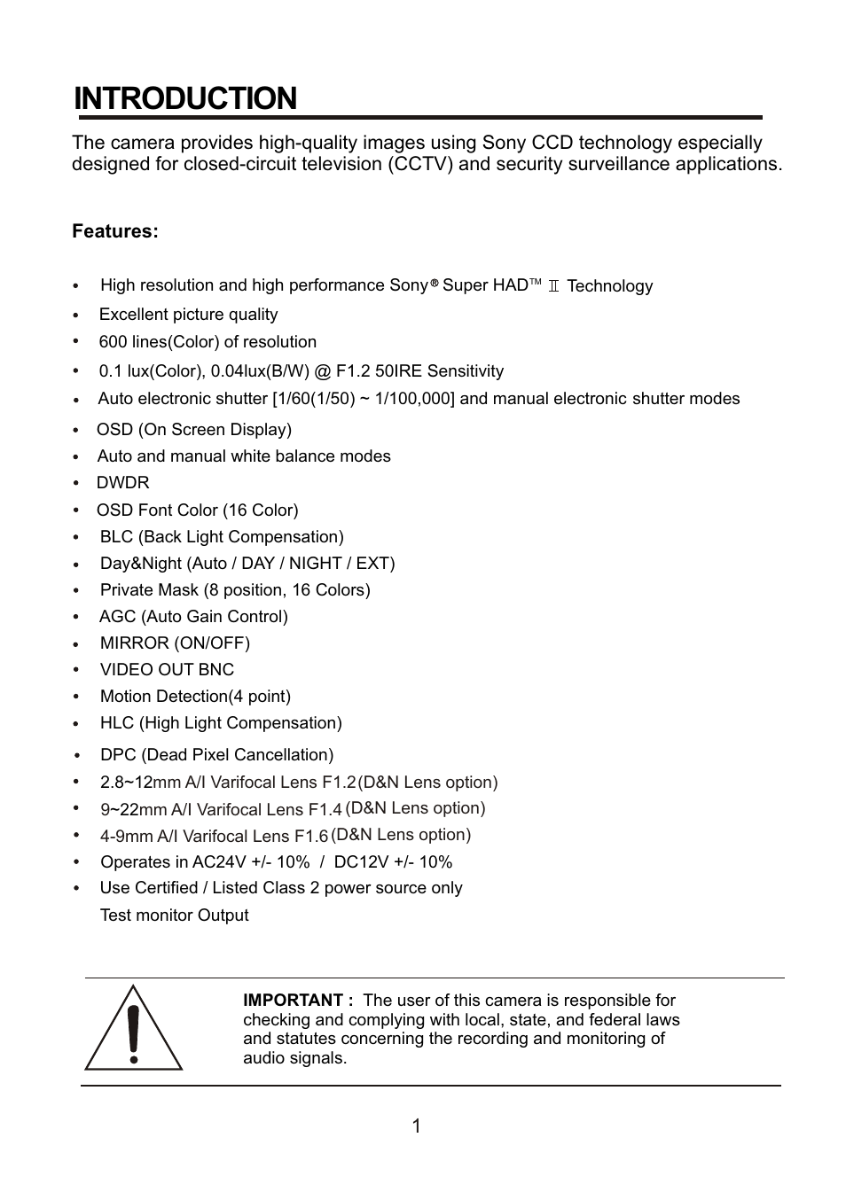 Introduction | Revo REVDN600-2 User Manual | Page 5 / 20