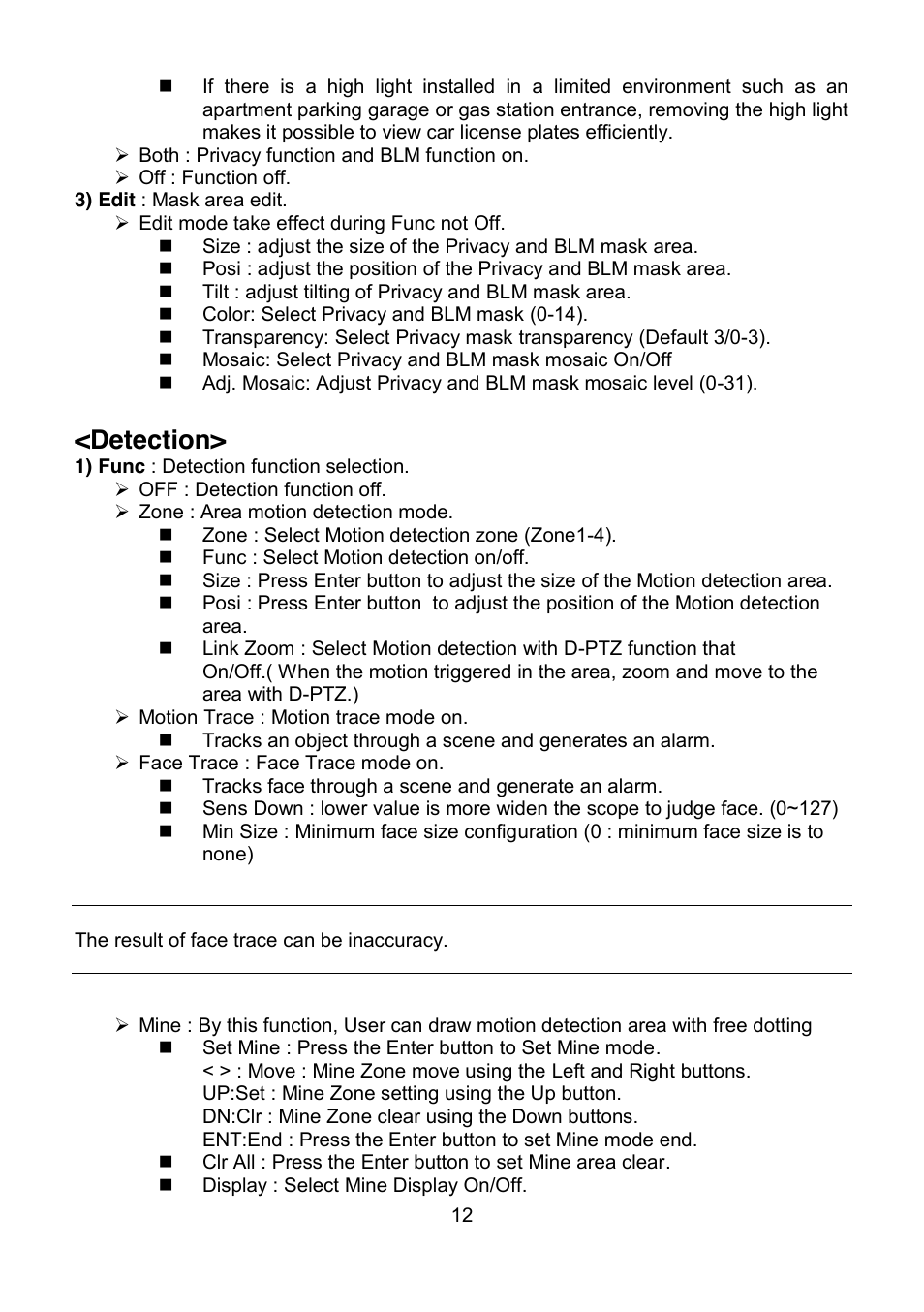 Detection | Revo REVDN650-1 User Manual | Page 13 / 24