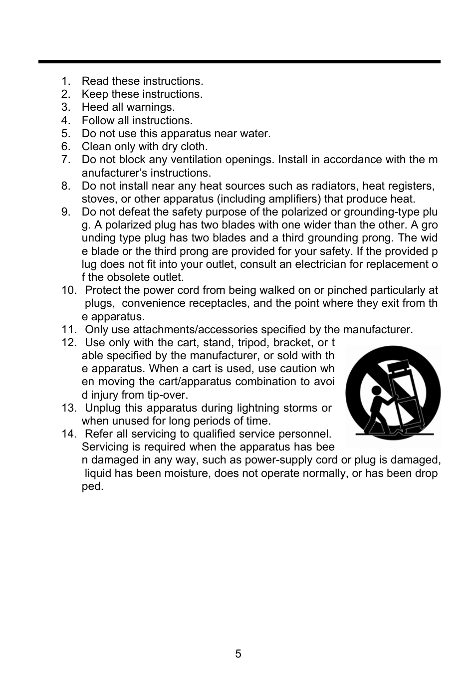 Important safety instructions | Revo REVDN700E-2 User Manual | Page 5 / 30