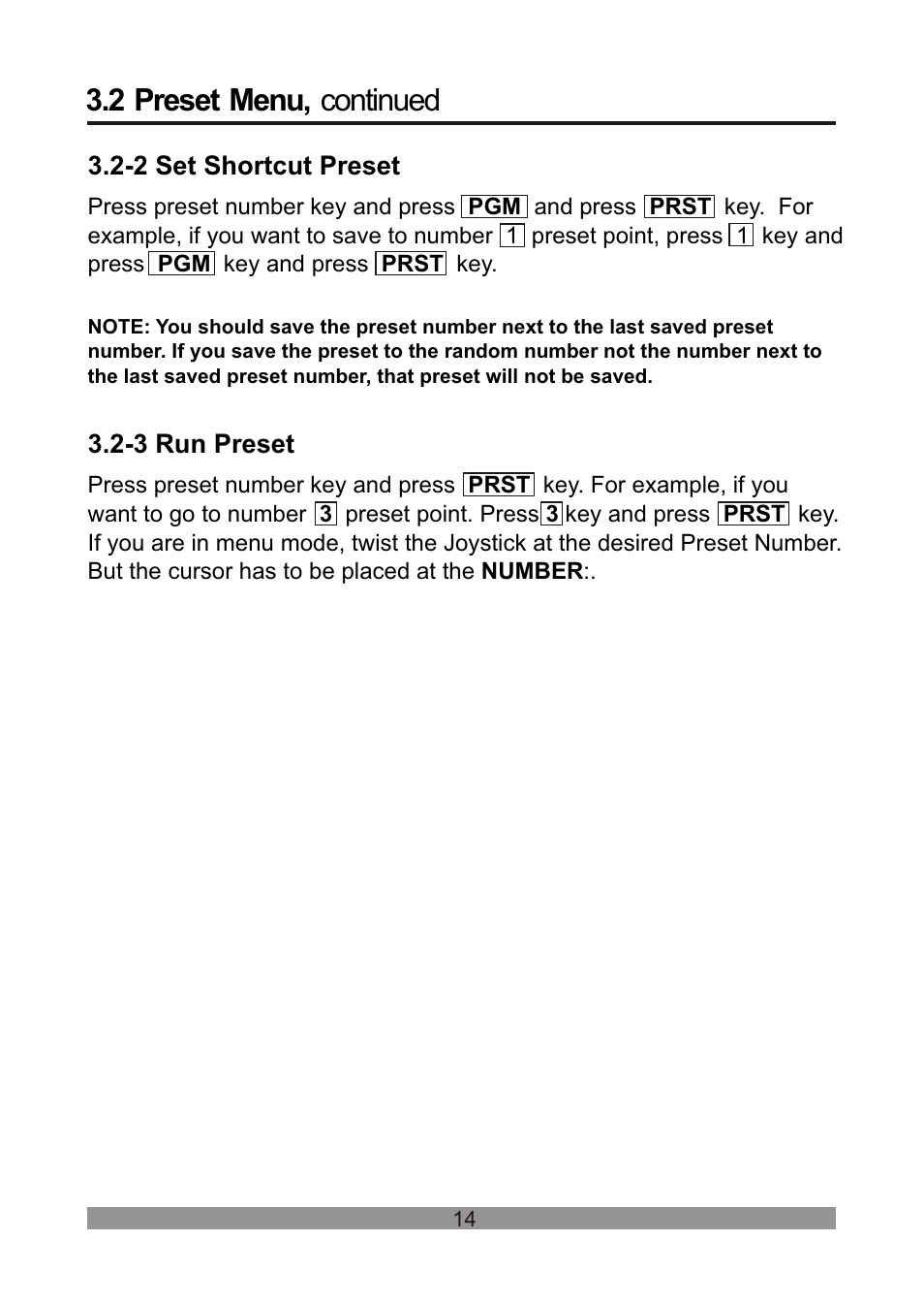 쪽 19, 2 preset menu, continued | Revo REVDPTZ10-1 User Manual | Page 19 / 36