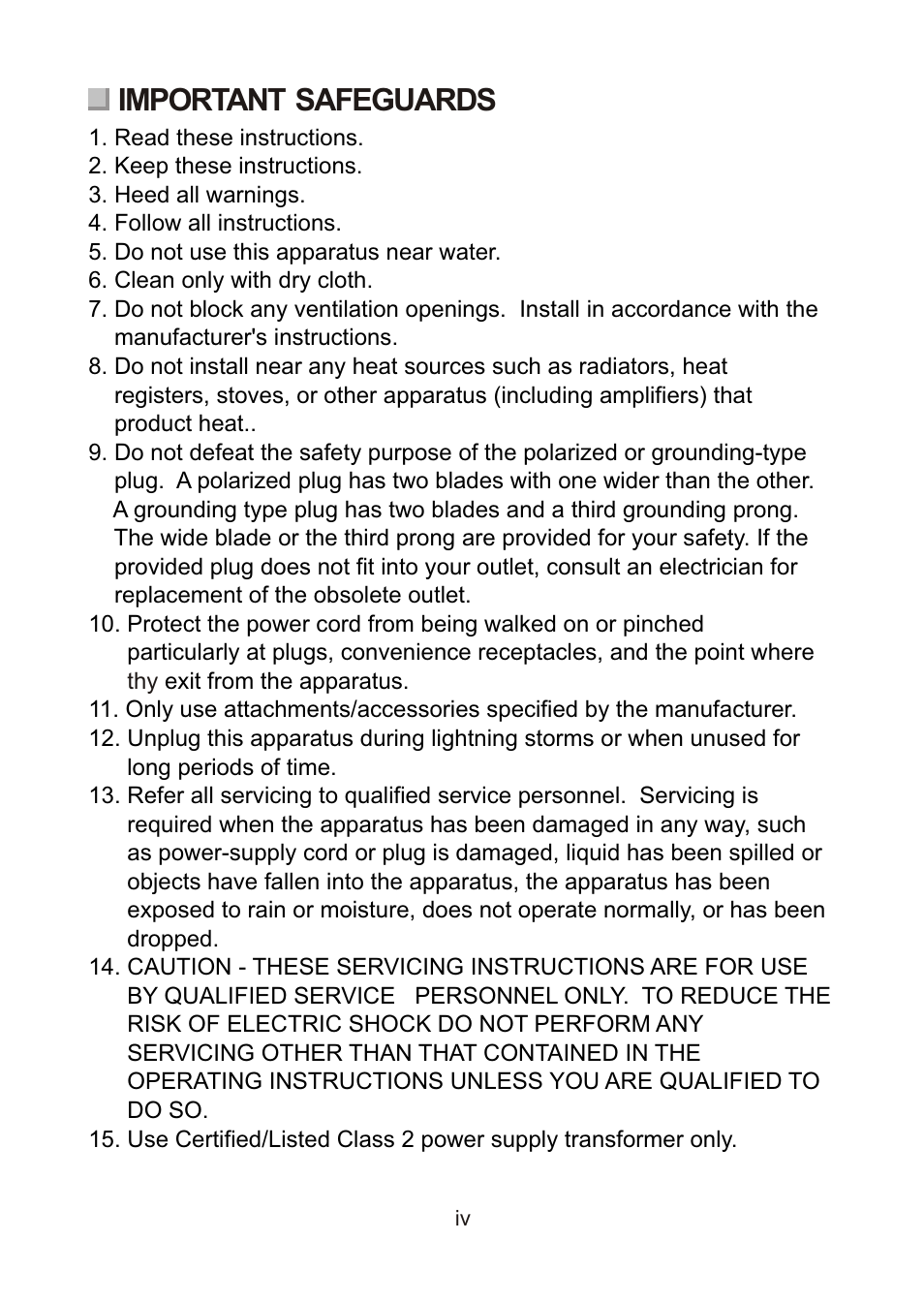 Important safeguards | Revo REVDPTZ10-1 User Manual | Page 4 / 36