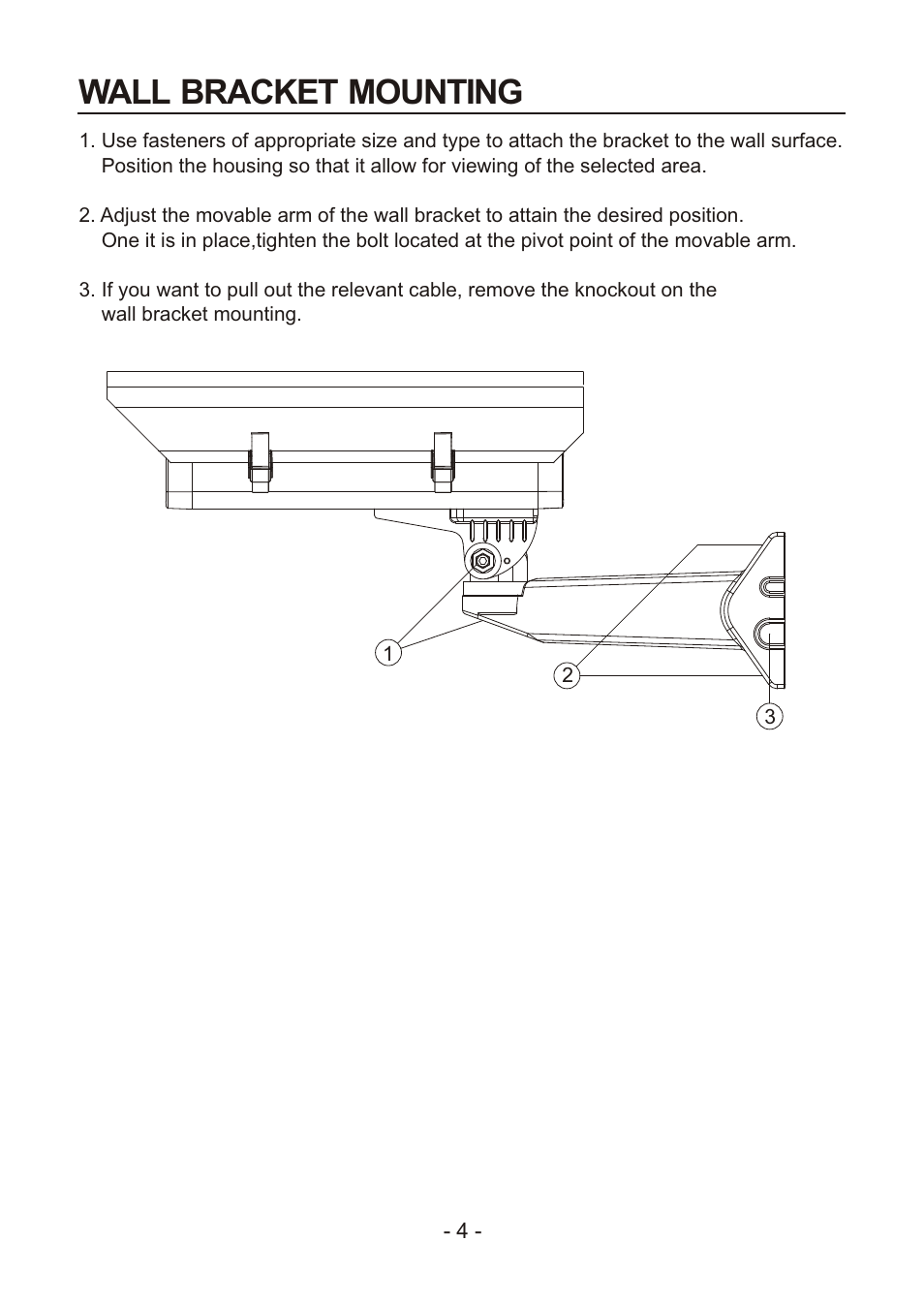 쪽 11, Wall bracket mounting | Revo REXT540-1 User Manual | Page 10 / 16