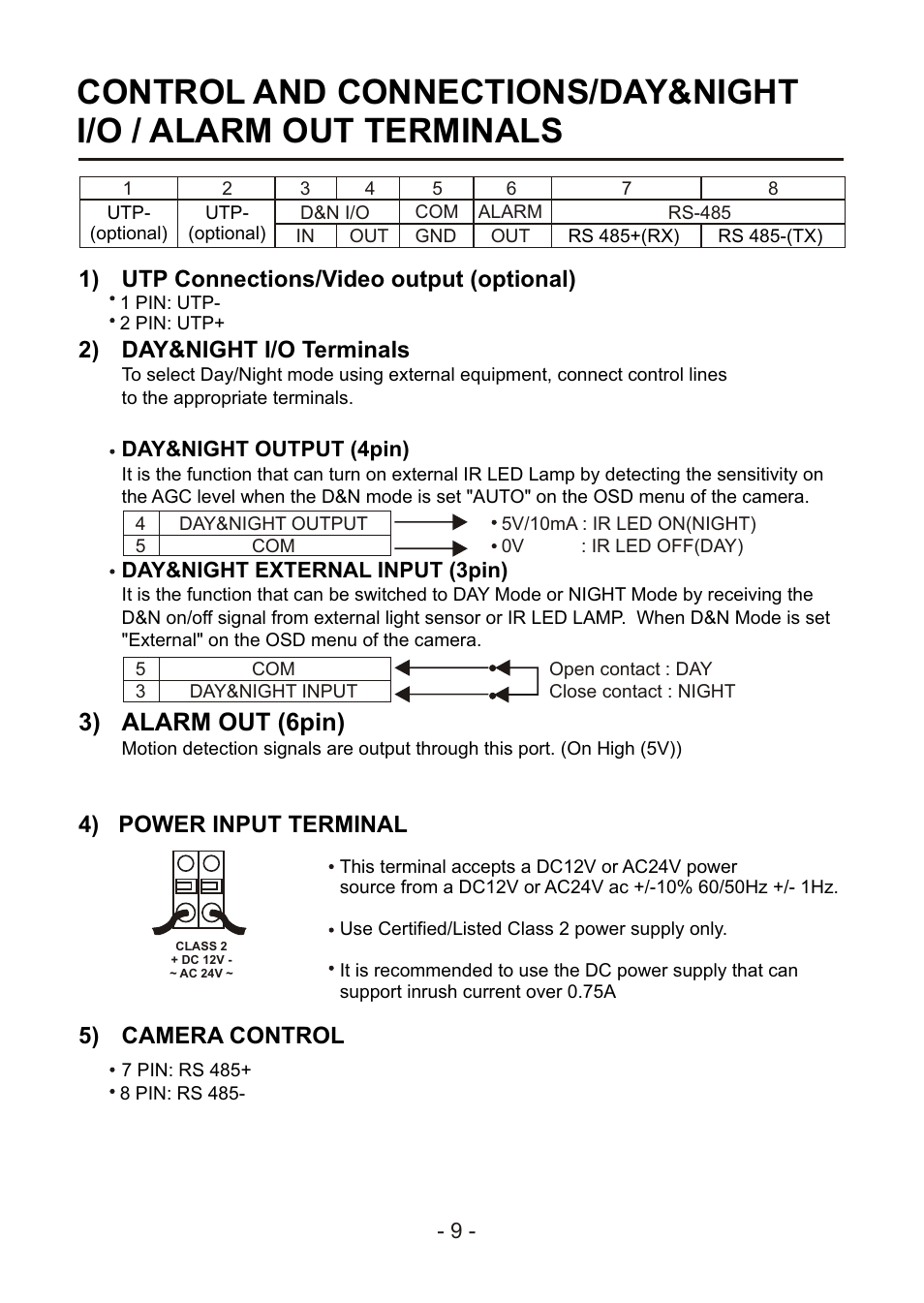 쪽 16, 3) alarm out (6pin) | Revo REXT650-1 User Manual | Page 15 / 20
