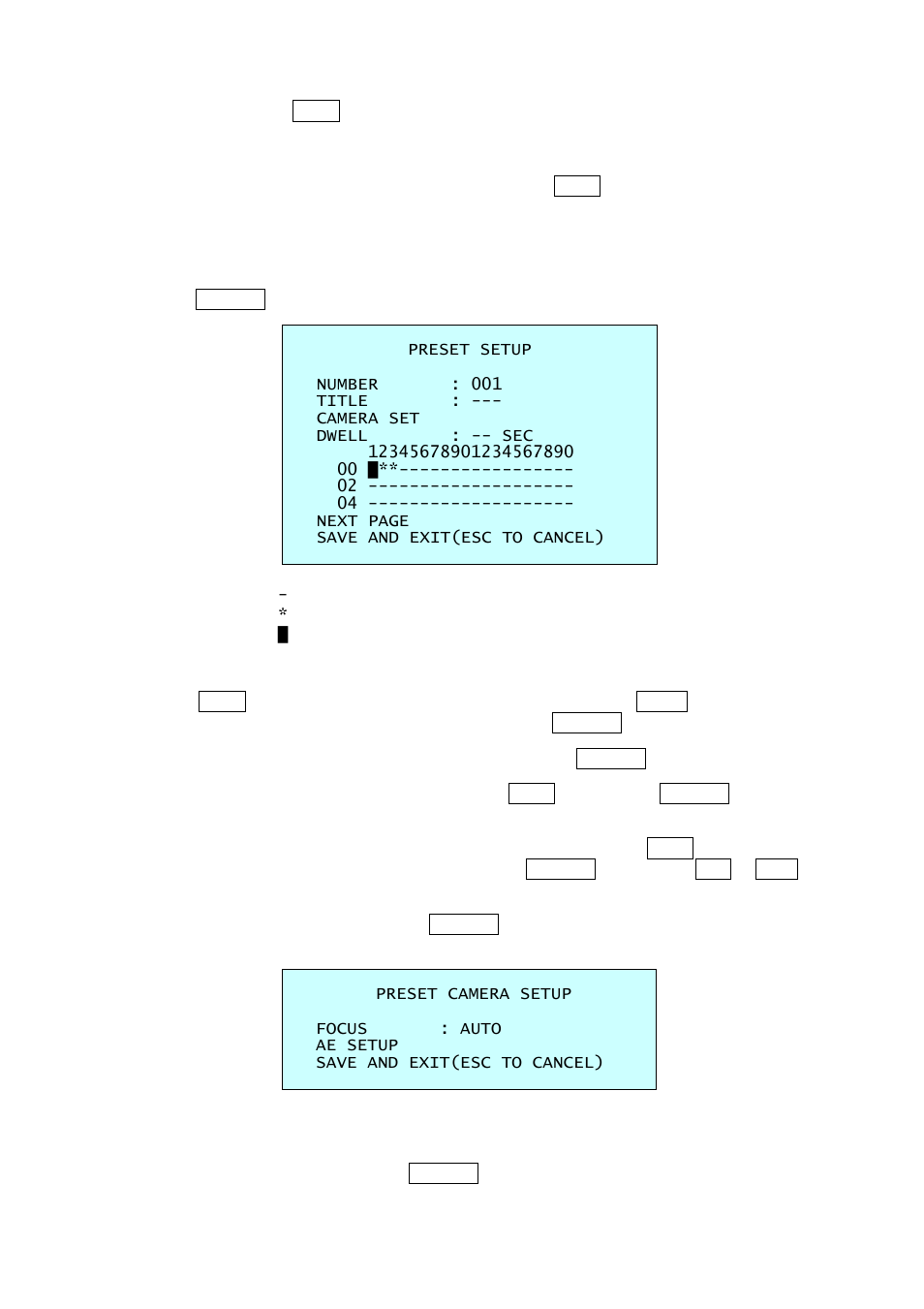 5 preset (shortcut: prst), 5 preset | Revo REHVDPTZ22-1 INSTRUCTION MANUAL User Manual | Page 18 / 84