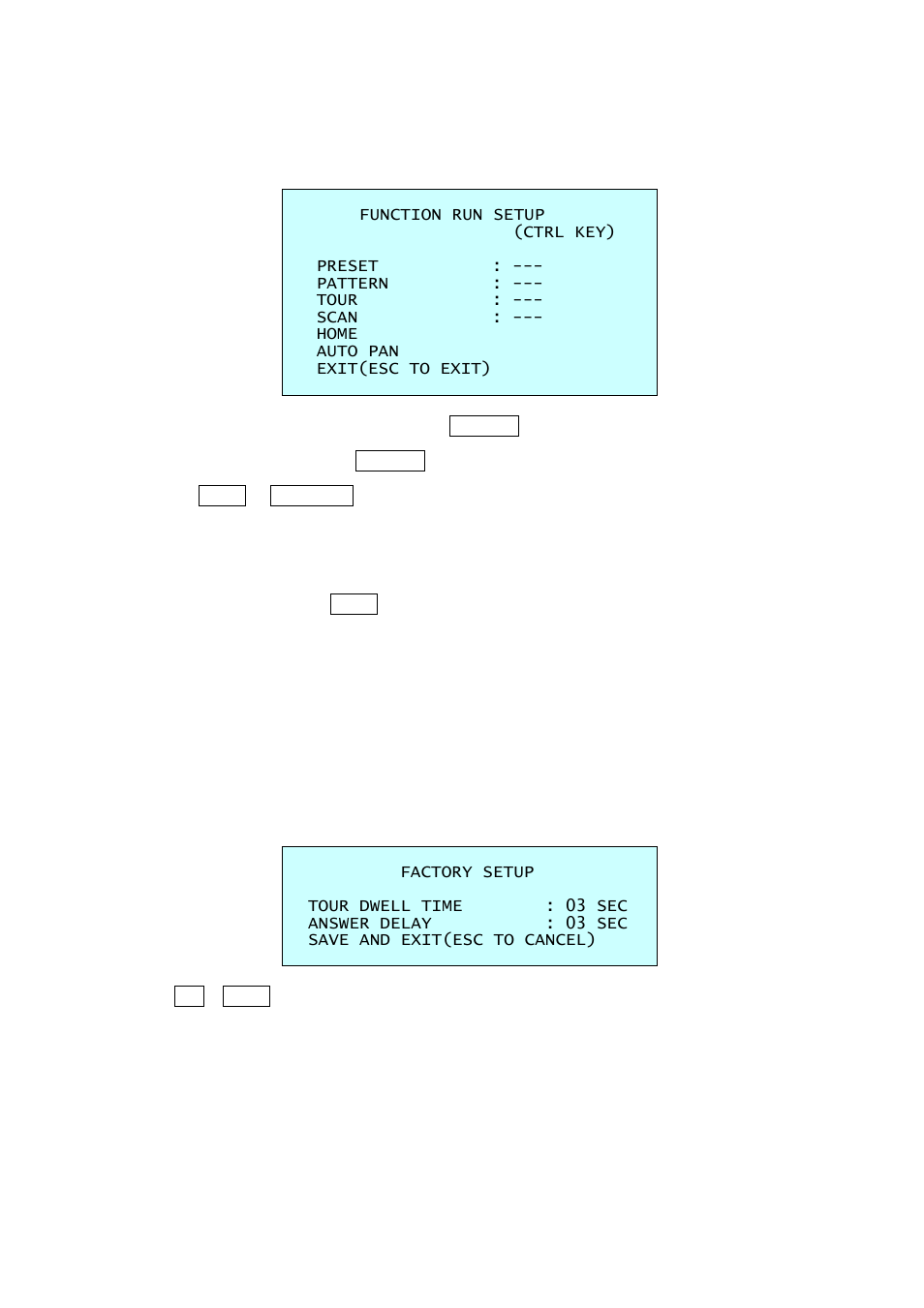 14 function run, 15 factory setup | Revo REHVDPTZ22-1 INSTRUCTION MANUAL User Manual | Page 35 / 84