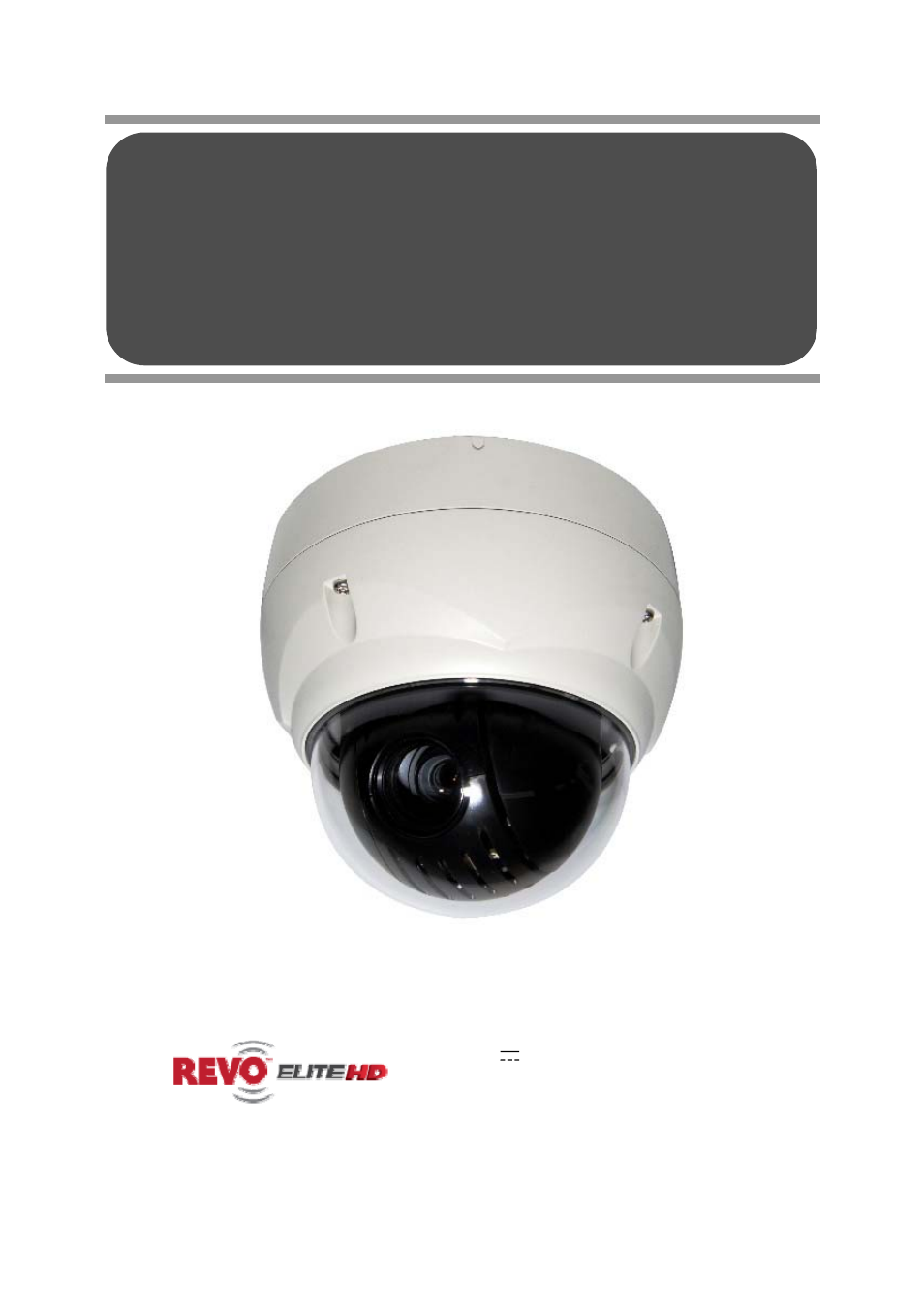 Revo REHVDPTZ22-1 Quick Installation Guide User Manual | 16 pages