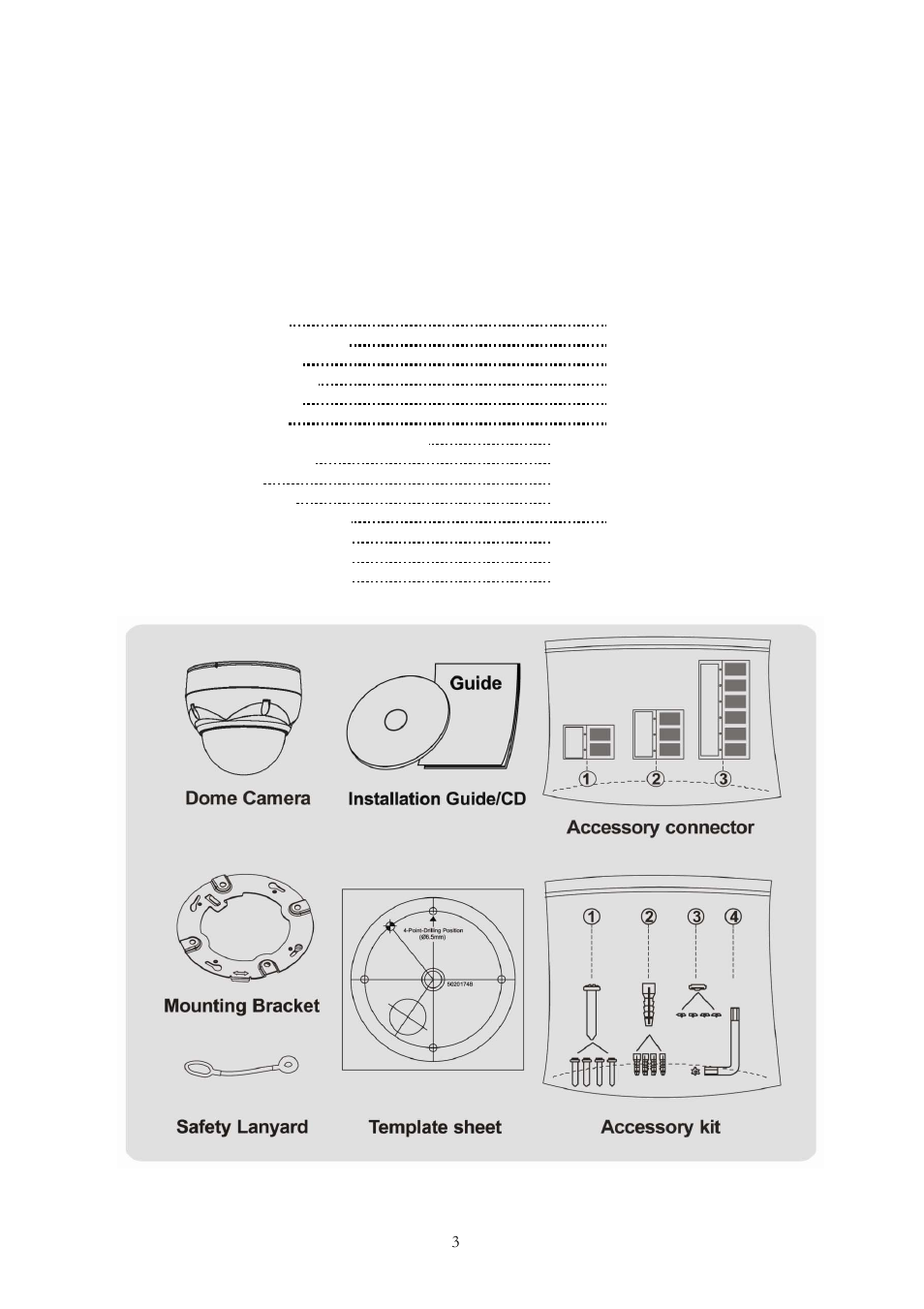 Chapter 2 — installation and configuration, 1 package contents | Revo REHVDPTZ22-1 Quick Installation Guide User Manual | Page 3 / 16