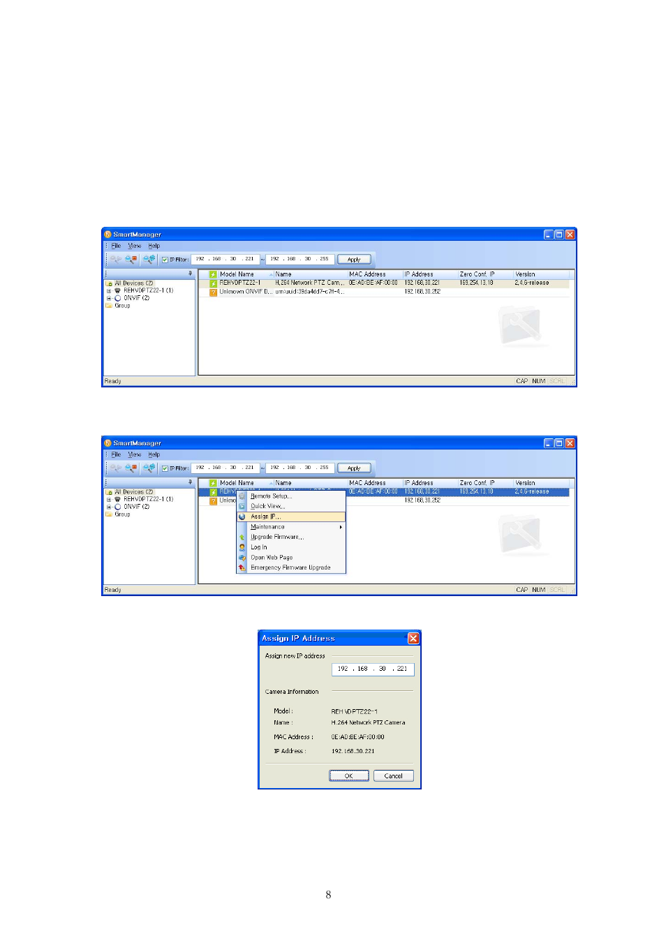 6 ip assignment | Revo REHVDPTZ22-1 Quick Installation Guide User Manual | Page 8 / 16