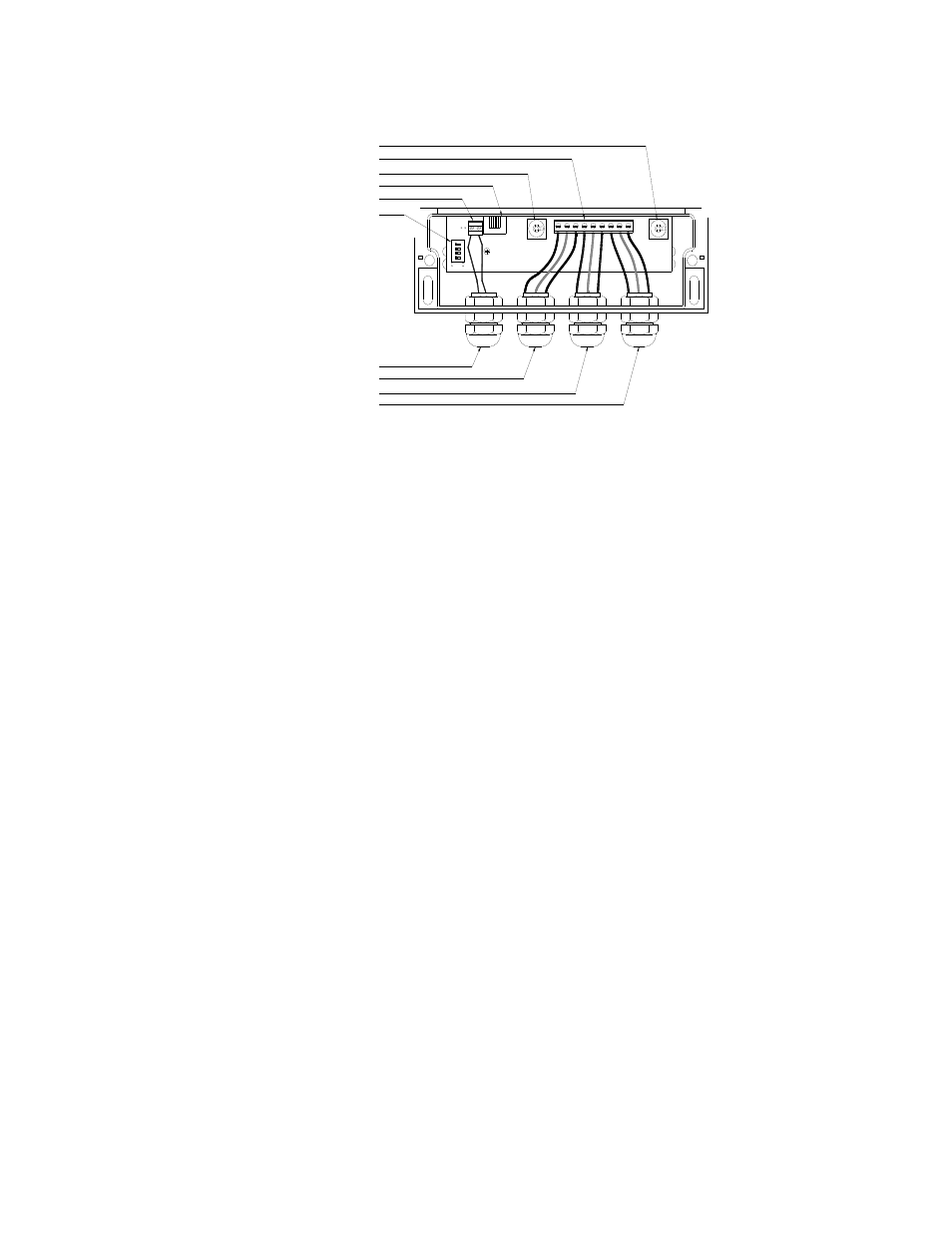 3 power access p, Anel, 2 fuses | 3 flow switch, 1 dip switches | Rola-Chem 554000 ORP/pH Digital Controller User Manual | Page 11 / 20
