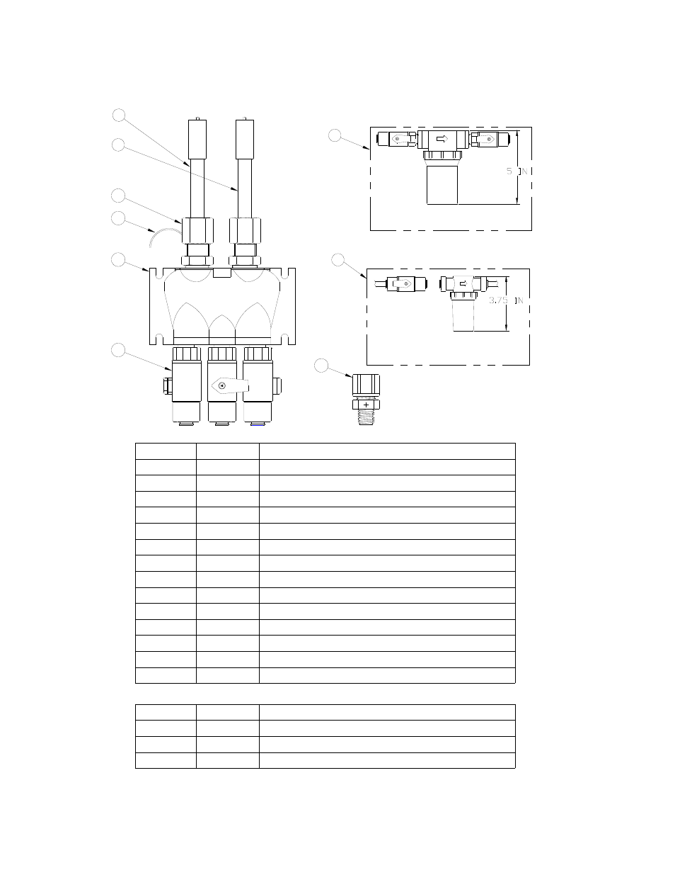 0 parts list | Rola-Chem GLOBE FLOWCELL User Manual | Page 6 / 8