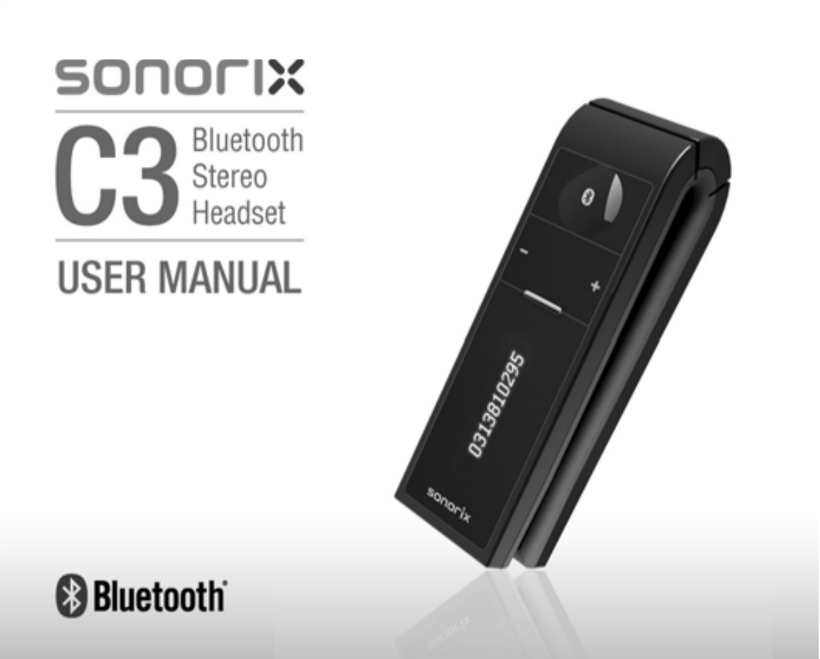 Satechi Sonorix C3 Bluetooth Stereo Headset with Caller ID & Removable Earphones User Manual | 16 pages