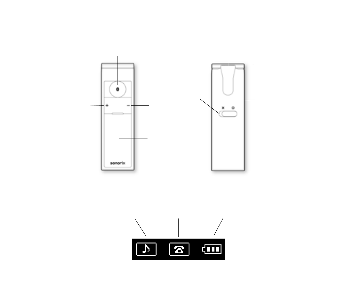 Description of parts, Display window | Satechi Sonorix C3 Bluetooth Stereo Headset with Caller ID & Removable Earphones User Manual | Page 6 / 16