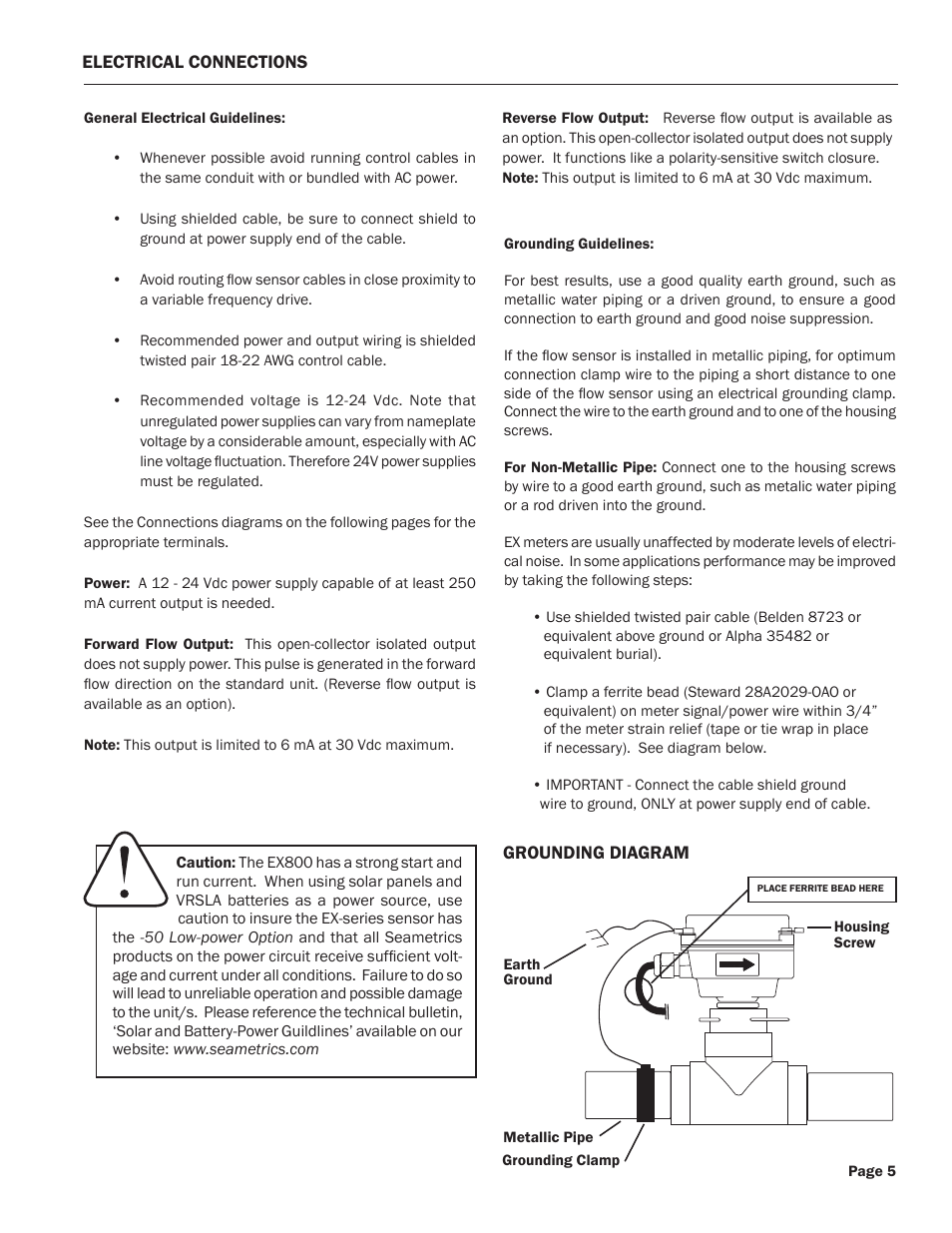 Seametrics EX800-Series User Manual | Page 7 / 12