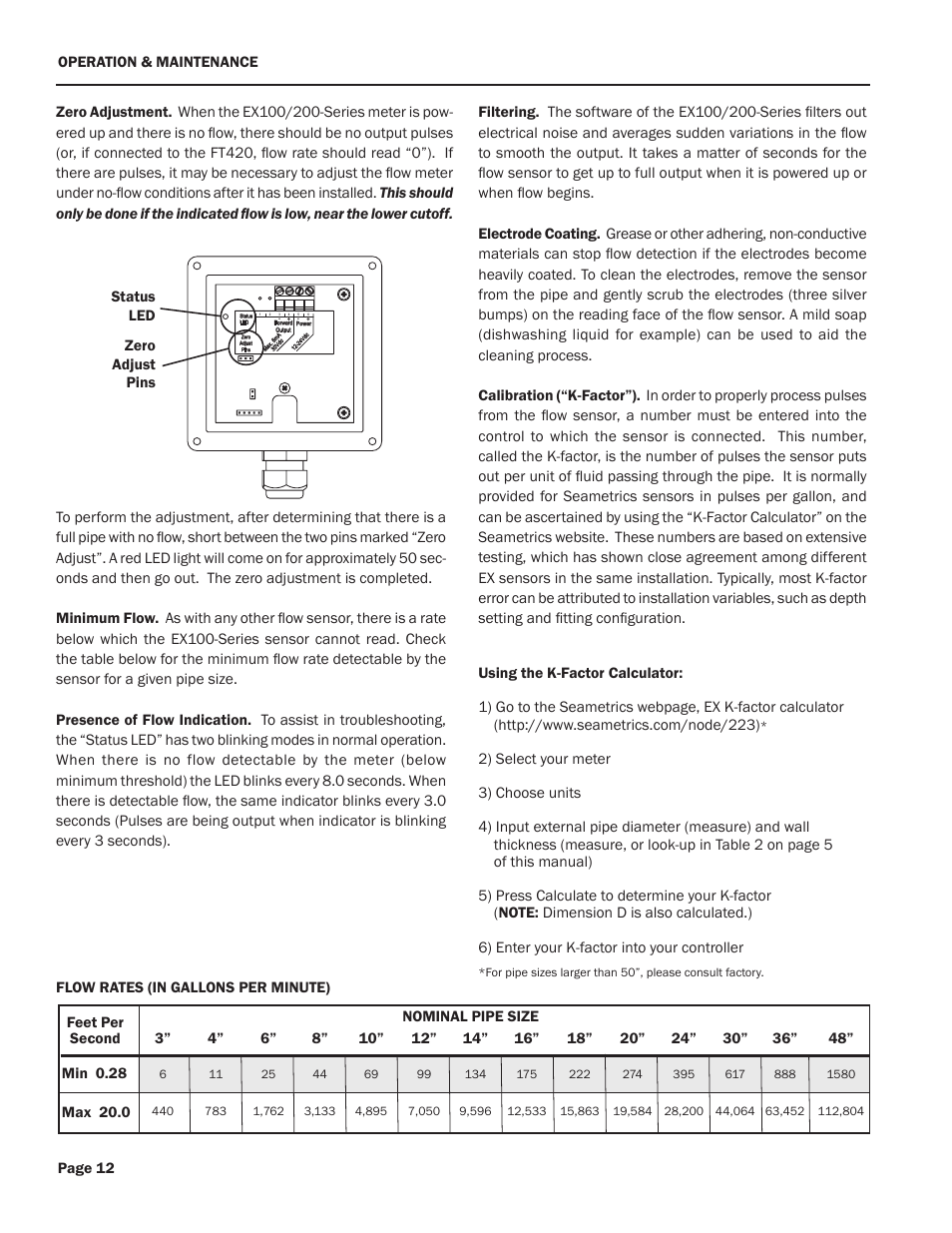 Seametrics EX100-200-Series User Manual | Page 14 / 16
