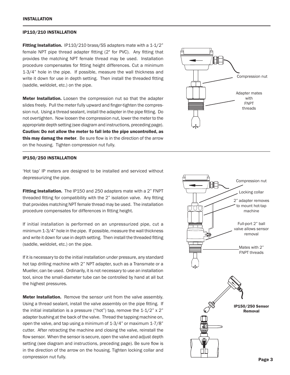Seametrics IP100-200-SERIES User Manual | Page 5 / 12