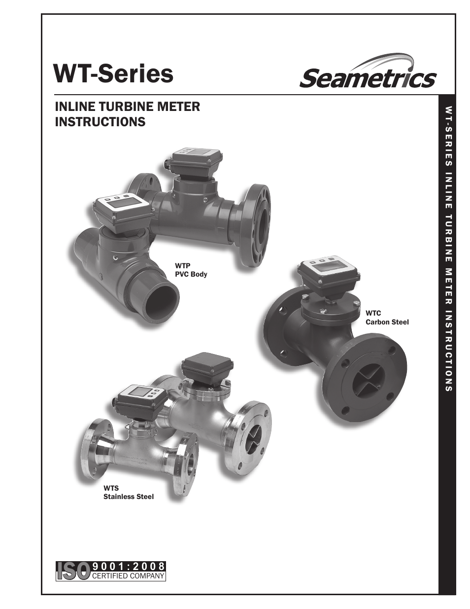 Seametrics WT-Series Turbine User Manual | 4 pages