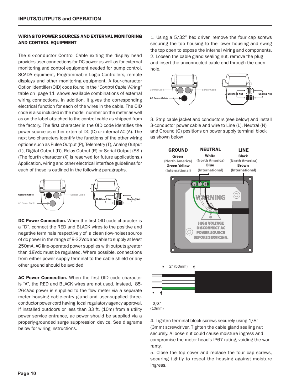 Warning | Seametrics iMAG-Series User Manual | Page 12 / 16