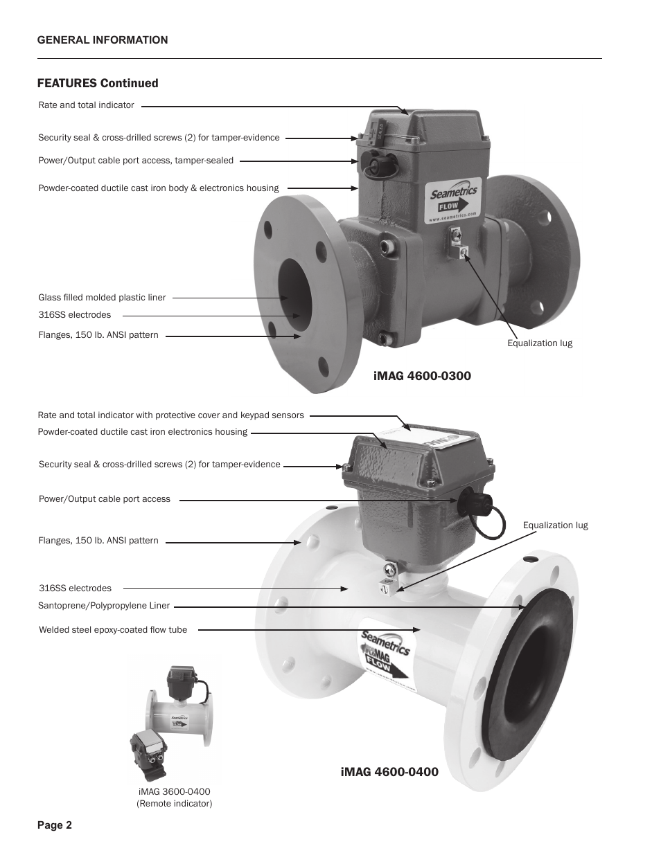 Seametrics iMAG-Series User Manual | Page 4 / 16