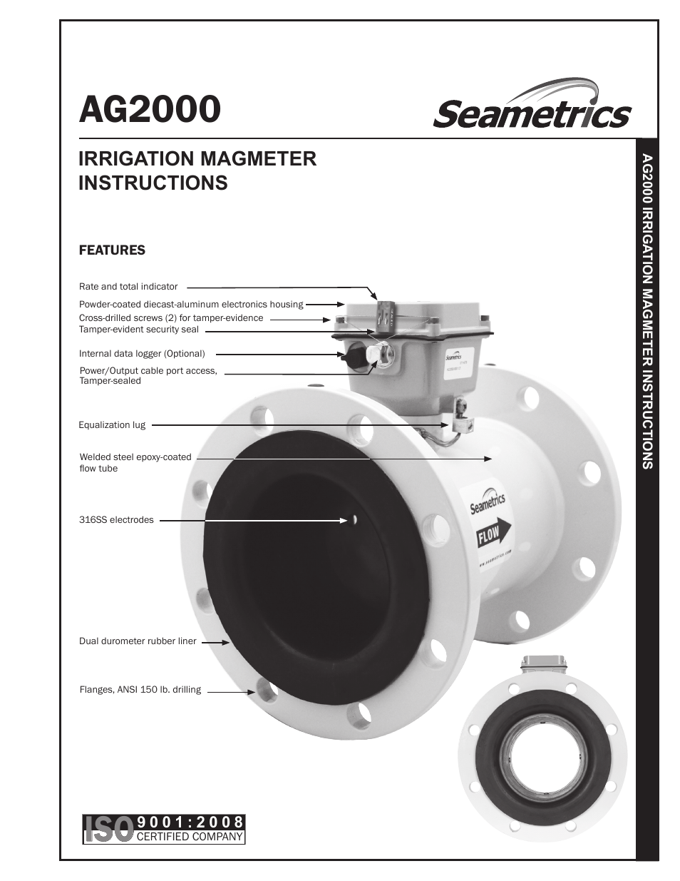 Seametrics AG2000-Series User Manual | 4 pages